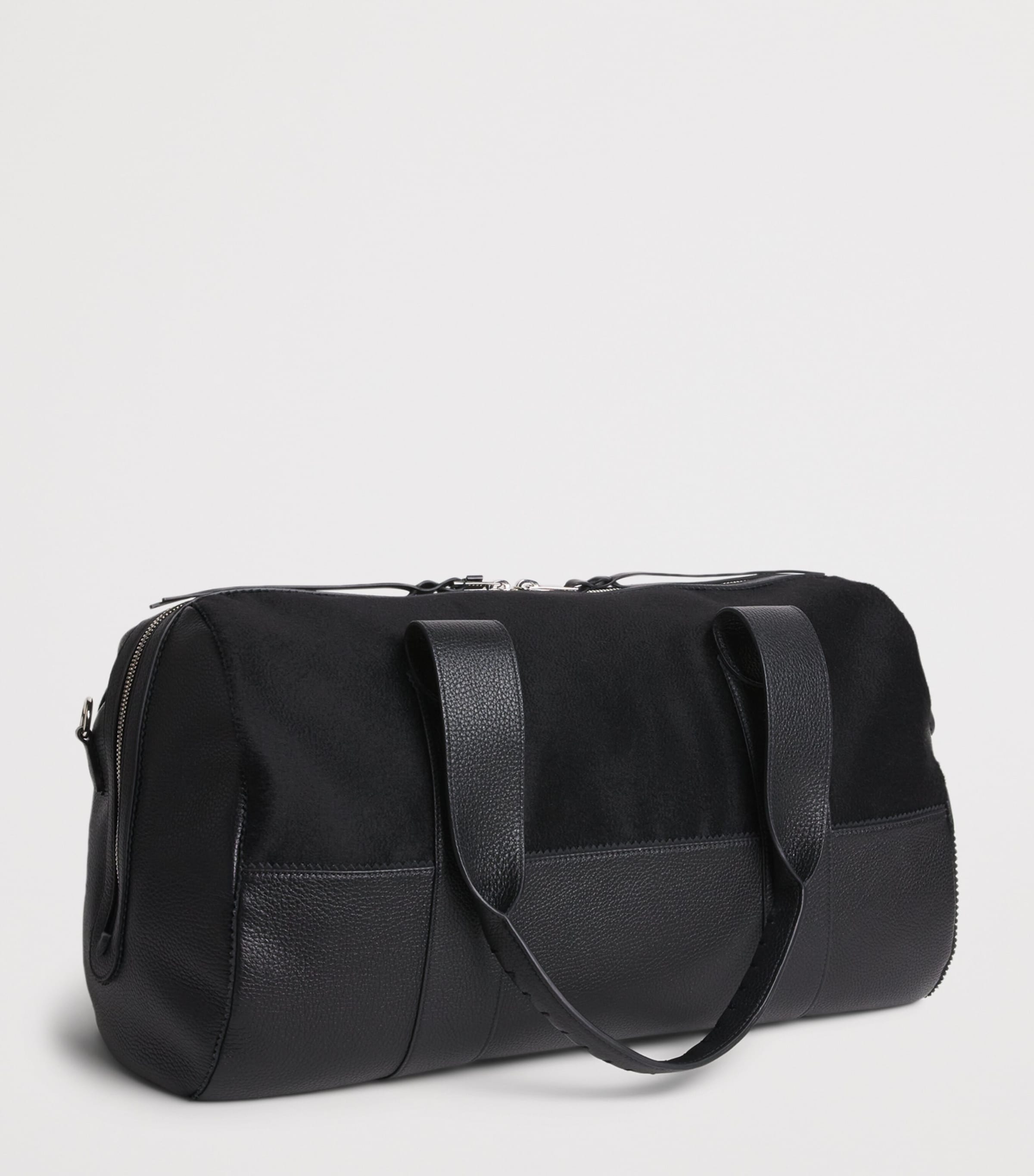 Alan Scott Deerskin Duffle Bag Black/black Image 3