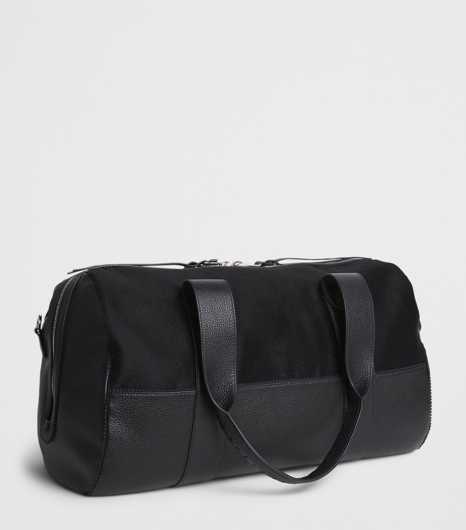 Alan Scott Deerskin Duffle Bag Black/black Image 3
