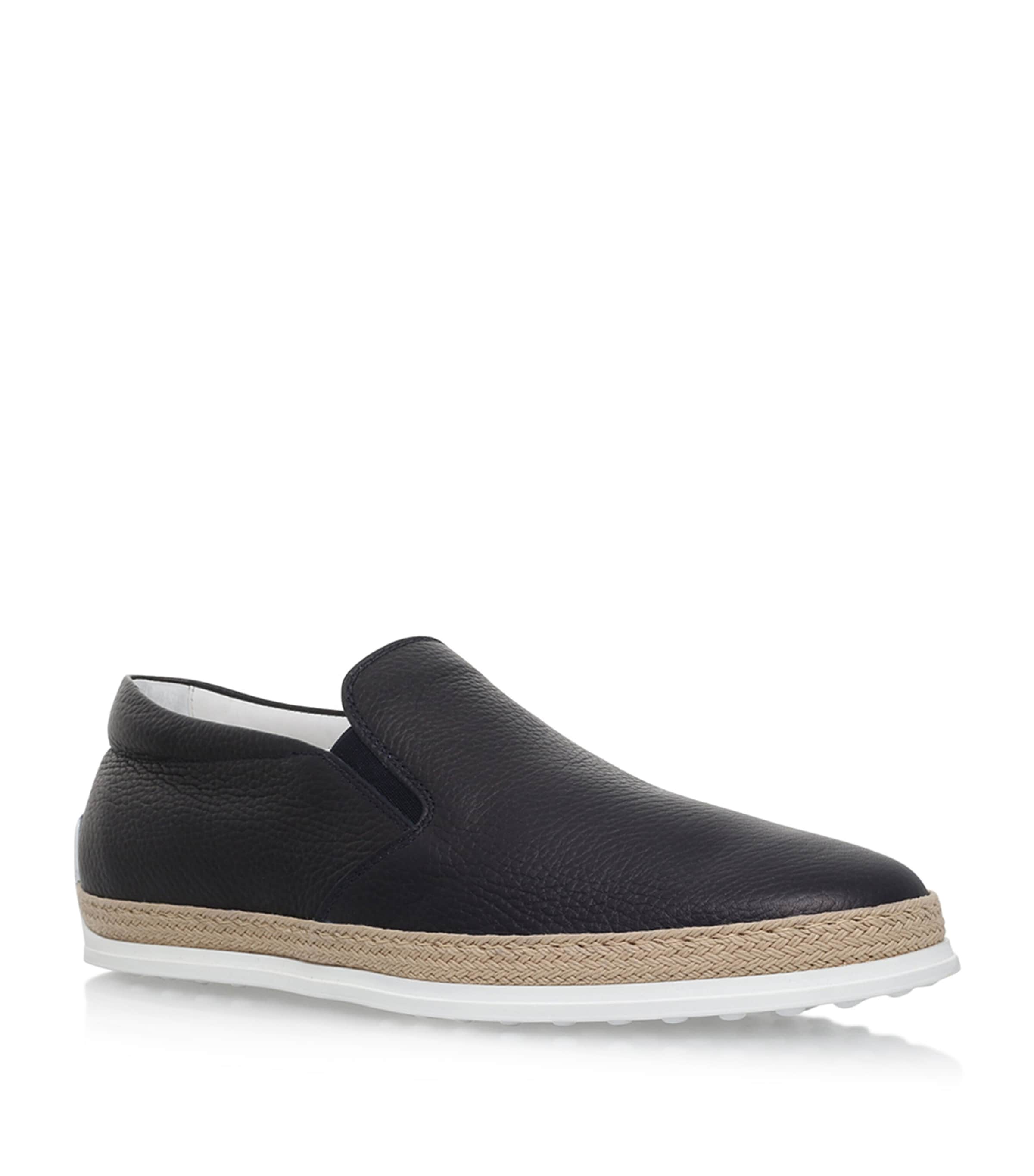 Tod's Raffia Skate Shoes Navy Image 1