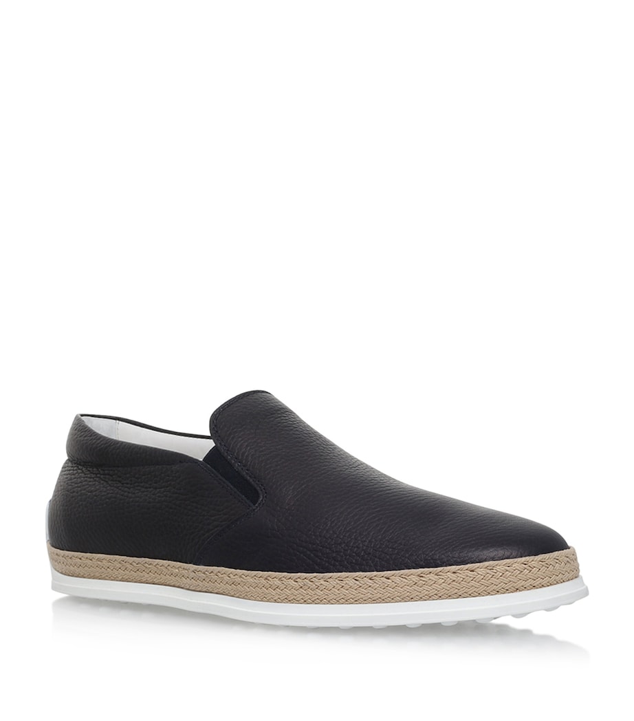 Tod's Raffia Skate Shoes Navy Image 1