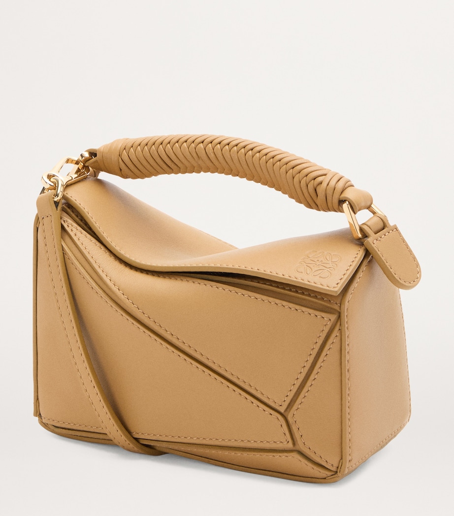 LOEWE Mini Leather Puzzle Top-Handle Bag Sahara Image 3
