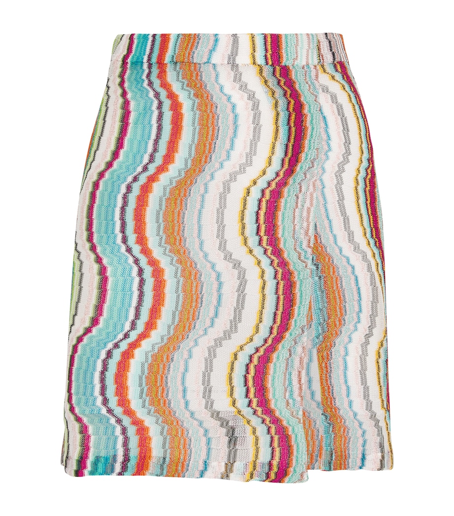 Wrap Mini Skirt SM9L0 MULTI WHTE BSE Image 1