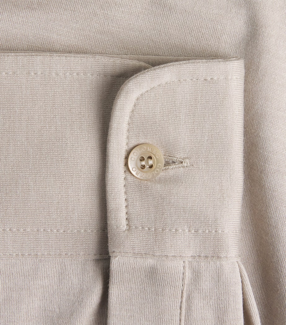 Silk-Cotton Shirt 80008 BEIGE Image 5