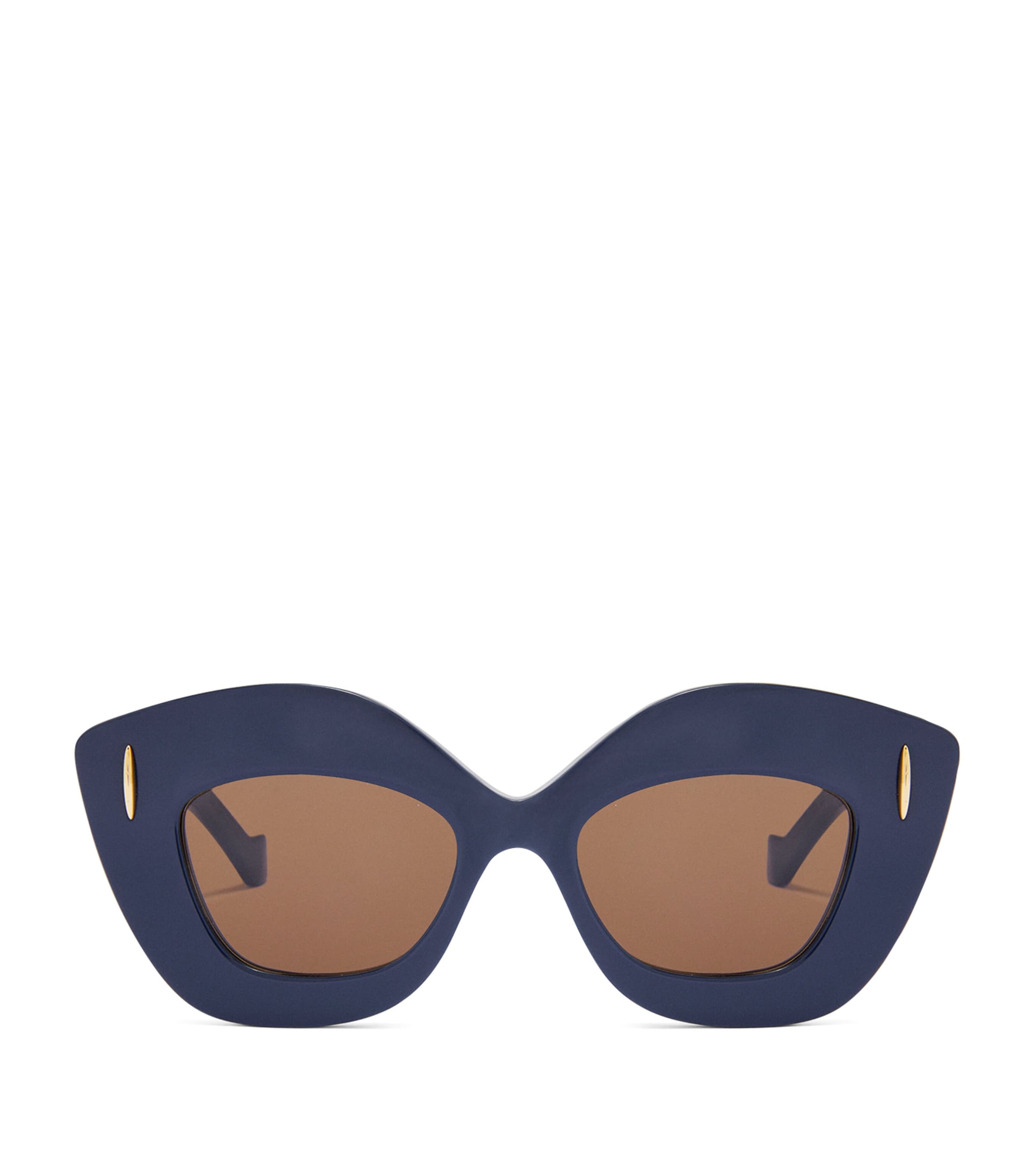 Loewe Retro Screen Sunglasses In Navy