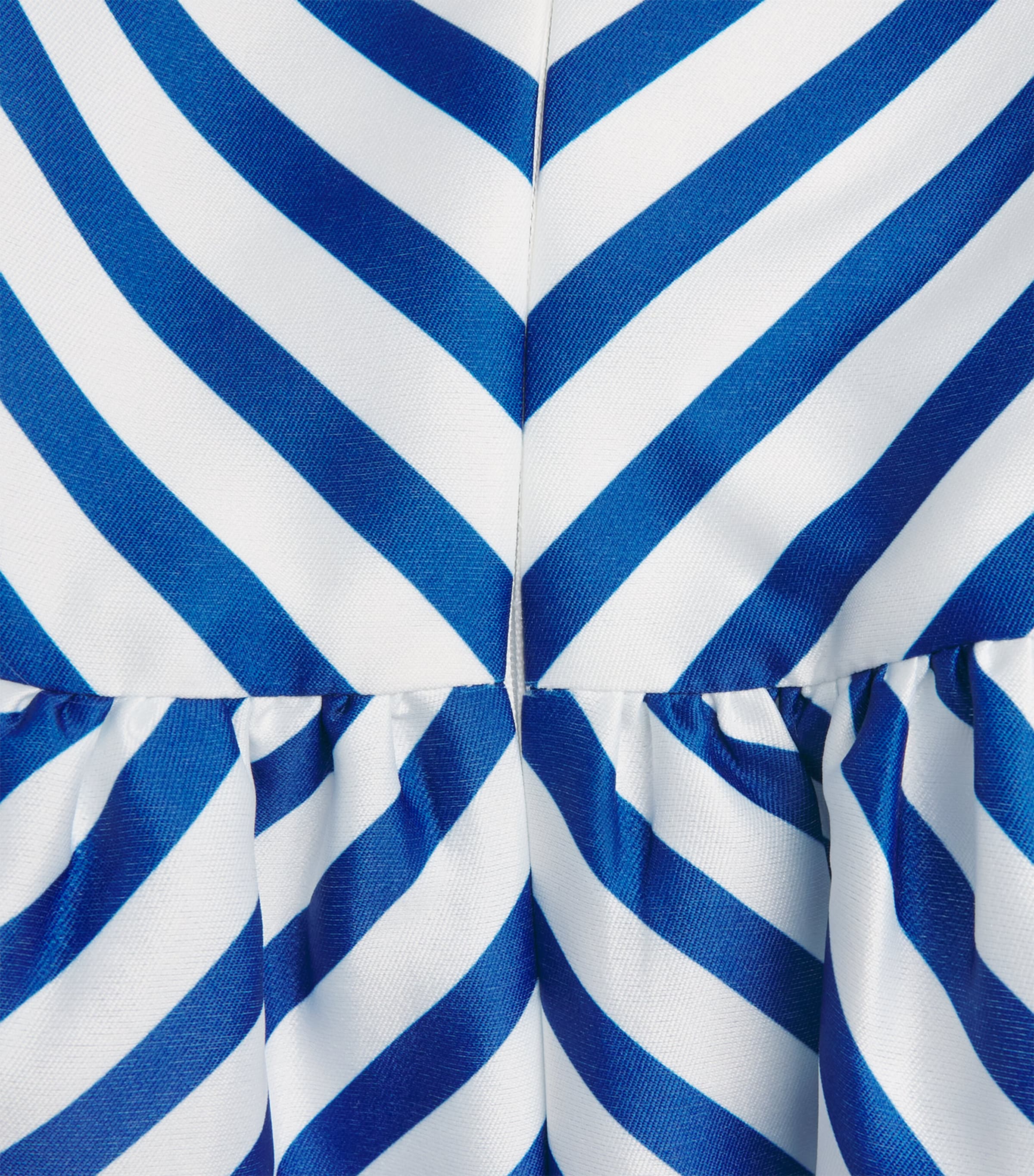 Self-Portrait Womens Stripe Strapless Midi Dress Navy Image 6