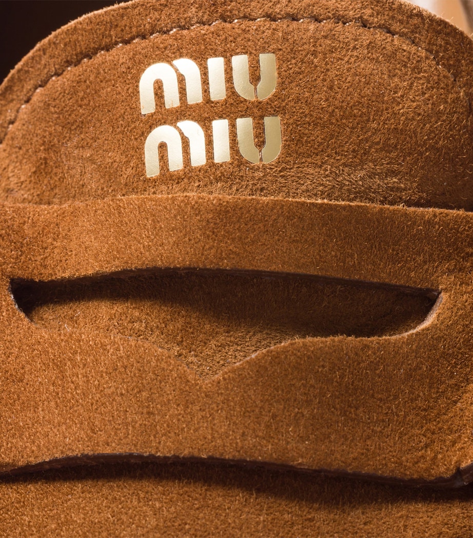 Suede Ruches Loafers F0316 Image 4