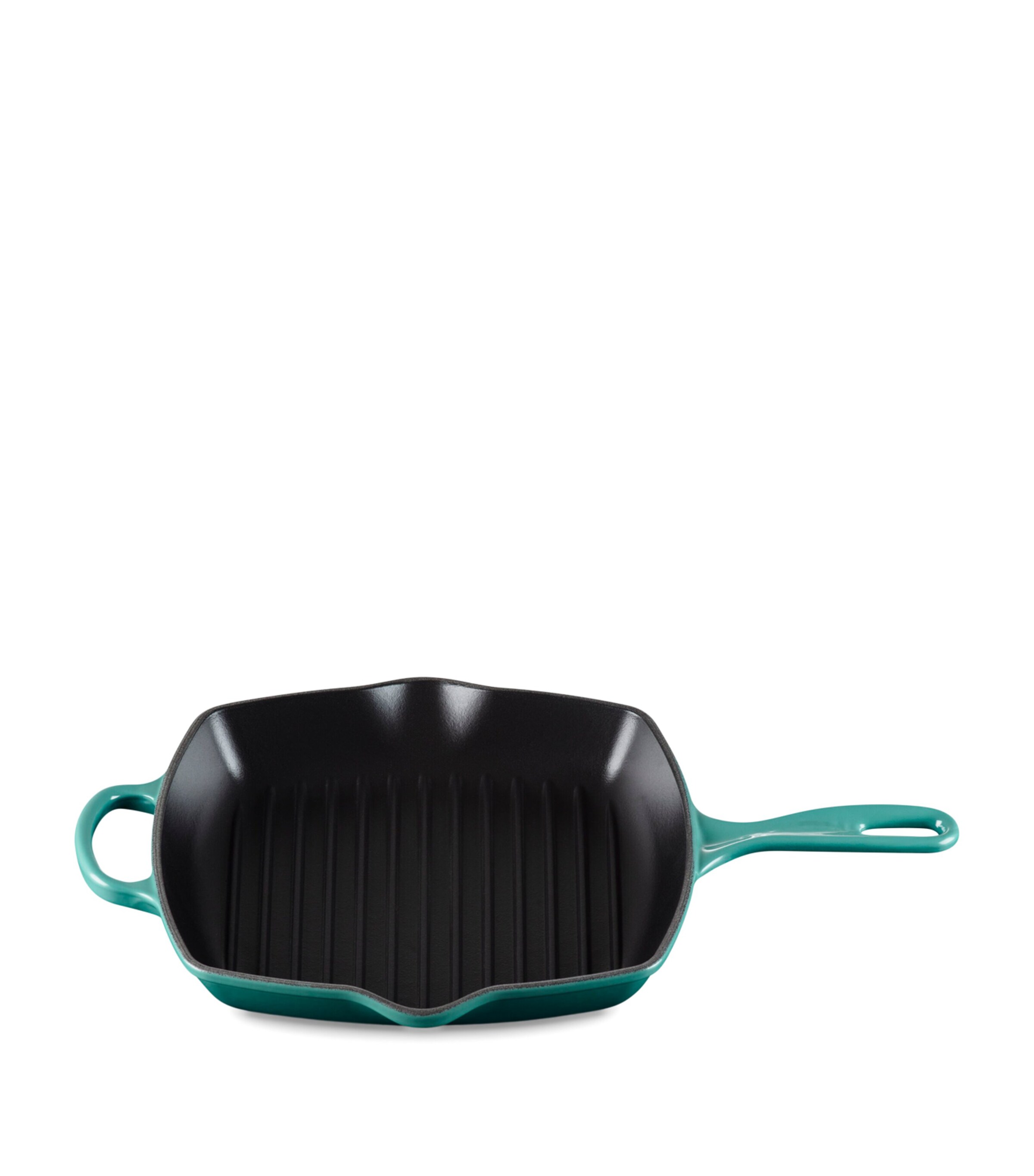 Le Creuset Cast Iron Grillit Pan (26cm) Bleu Riviera Image 3