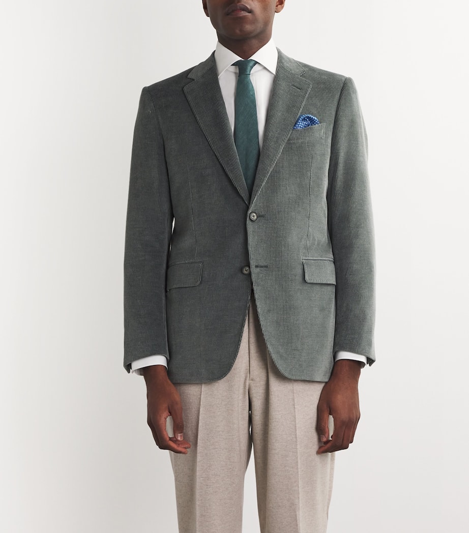 Canali Silk Jacquard Pocket Square Image 2