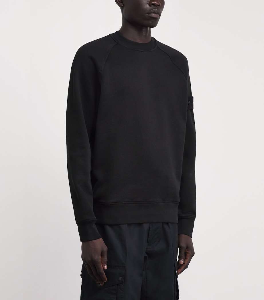 Stone Island Mens Cotton Compass Sweater Image 4
