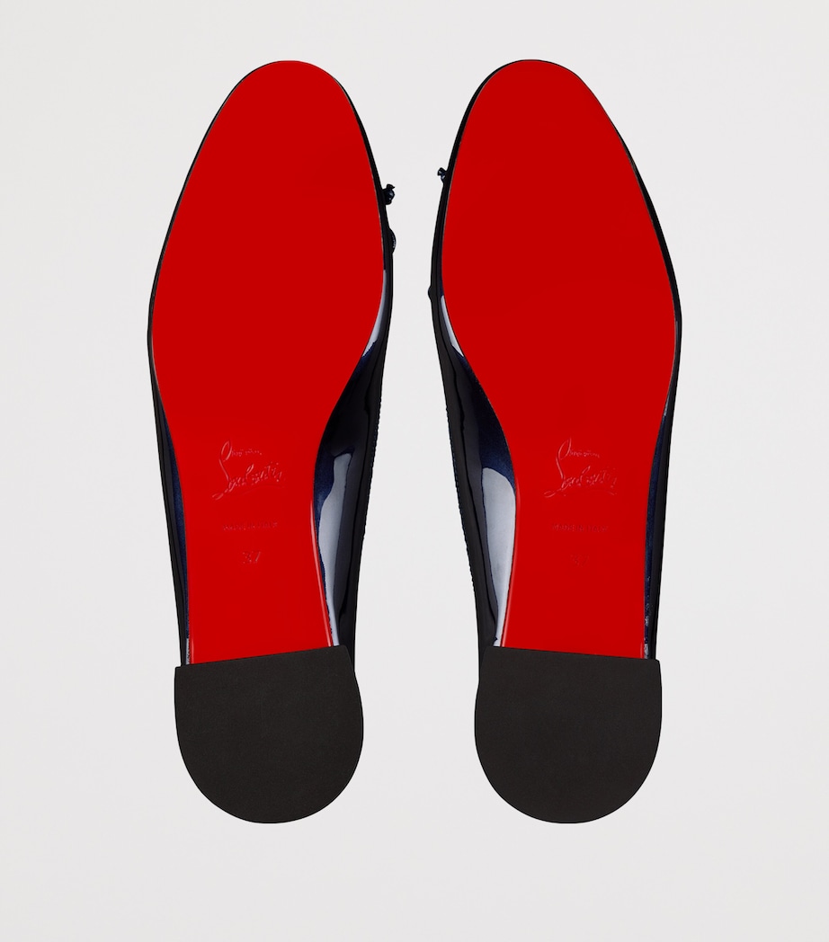 Labotine 20 Christian Louboutin Navy Sweetie Jane Patent Leather Ballet Flats 20 ...