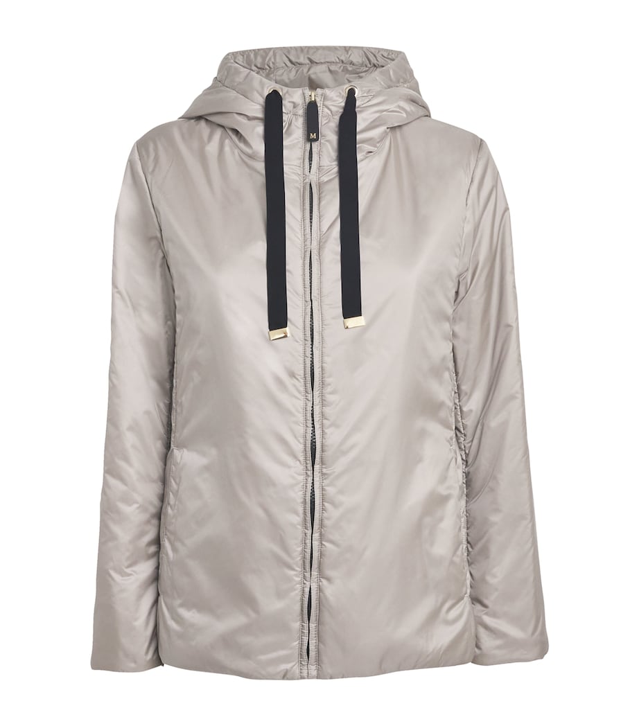 The Cube Hooded Puffer Jacket LIGHT GREY Image 1