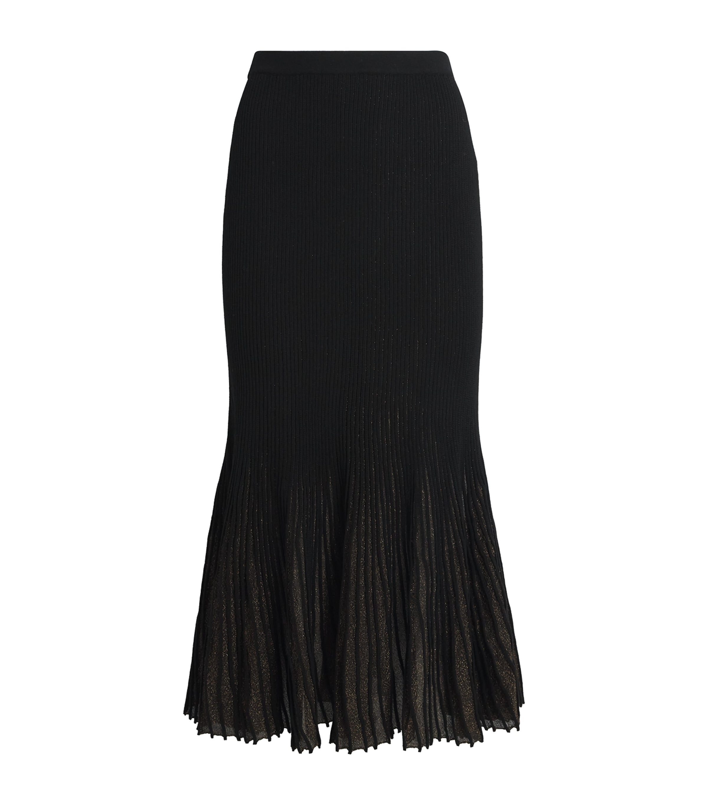 Pleated Vera Midi Skirt NOIR Image 1