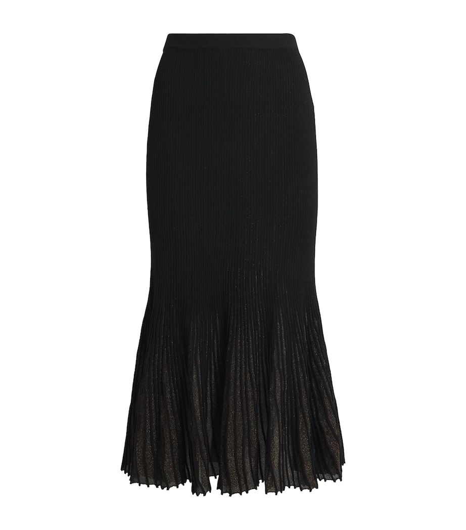 Pleated Vera Midi Skirt NOIR Image 1