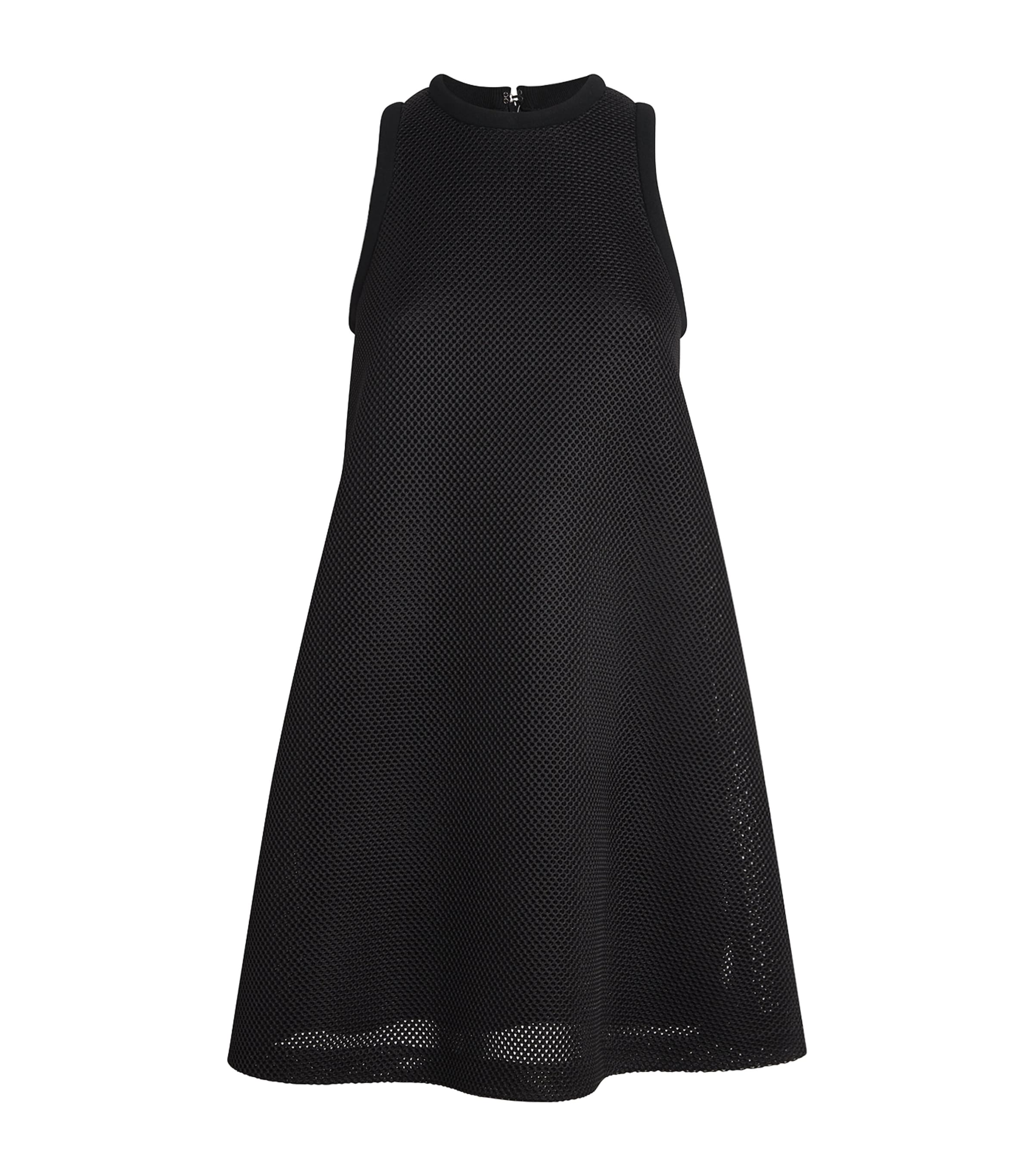 Max Mara Mesh Jersey Mini Dress In Black