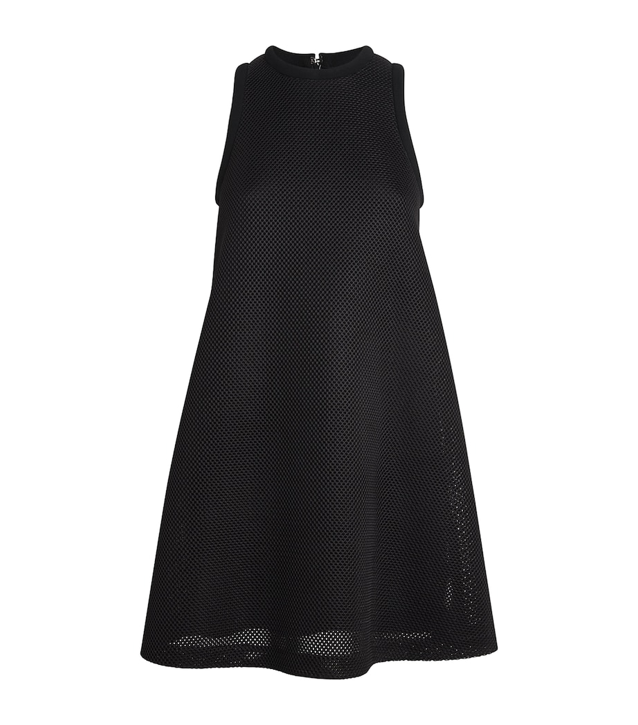 Mesh Jersey Mini Dress BLACK Image 1