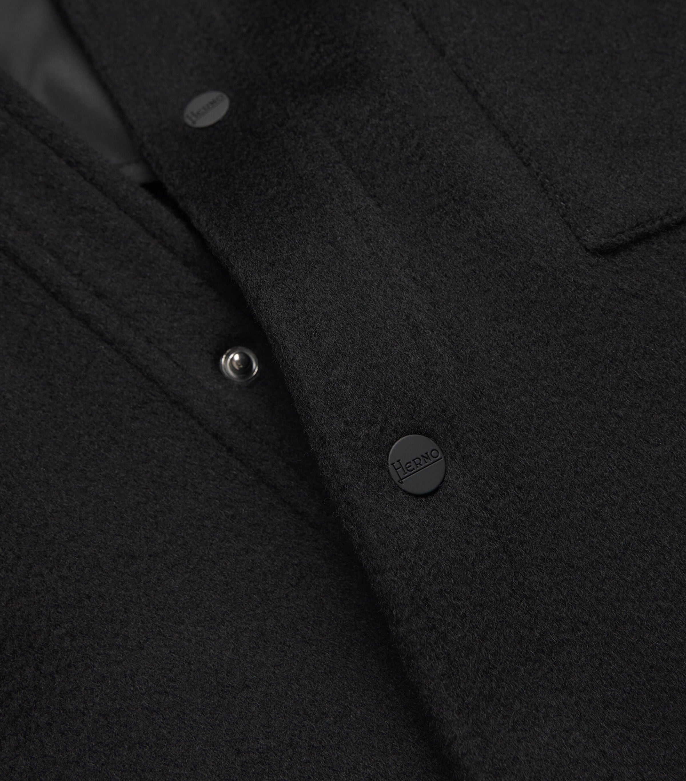 Cashmere Shirt Jacket BLACK Image 5