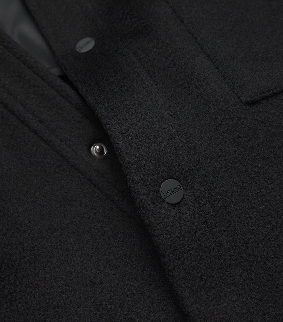 Cashmere Shirt Jacket BLACK Image 5