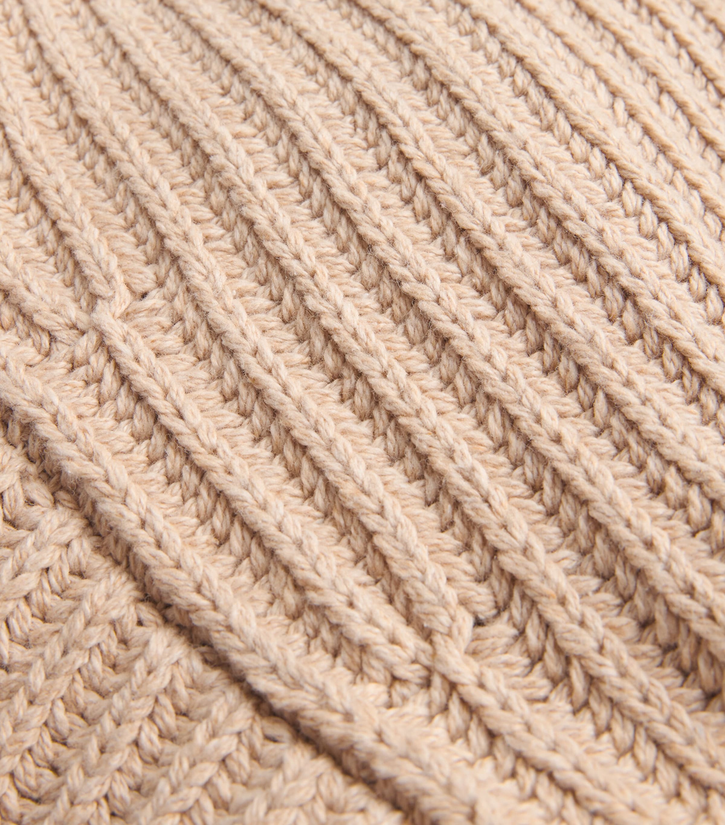 COMMAS Mens Cotton-Wool Fisherman Rib Cardigan Clay Image 5