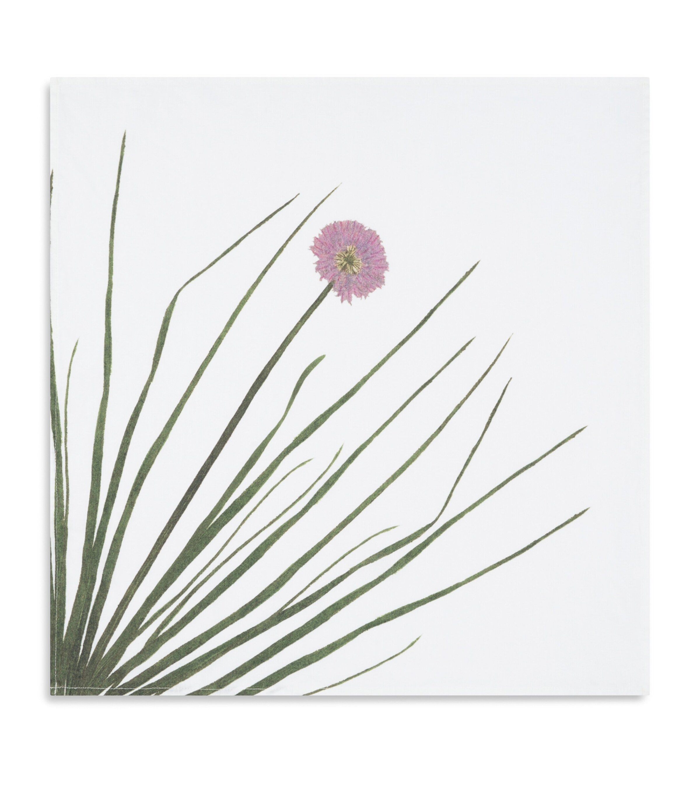 Set of 6 Linen Gastronomic Herb Garden Napkins (50cm x 50cm) GREEN Image 8