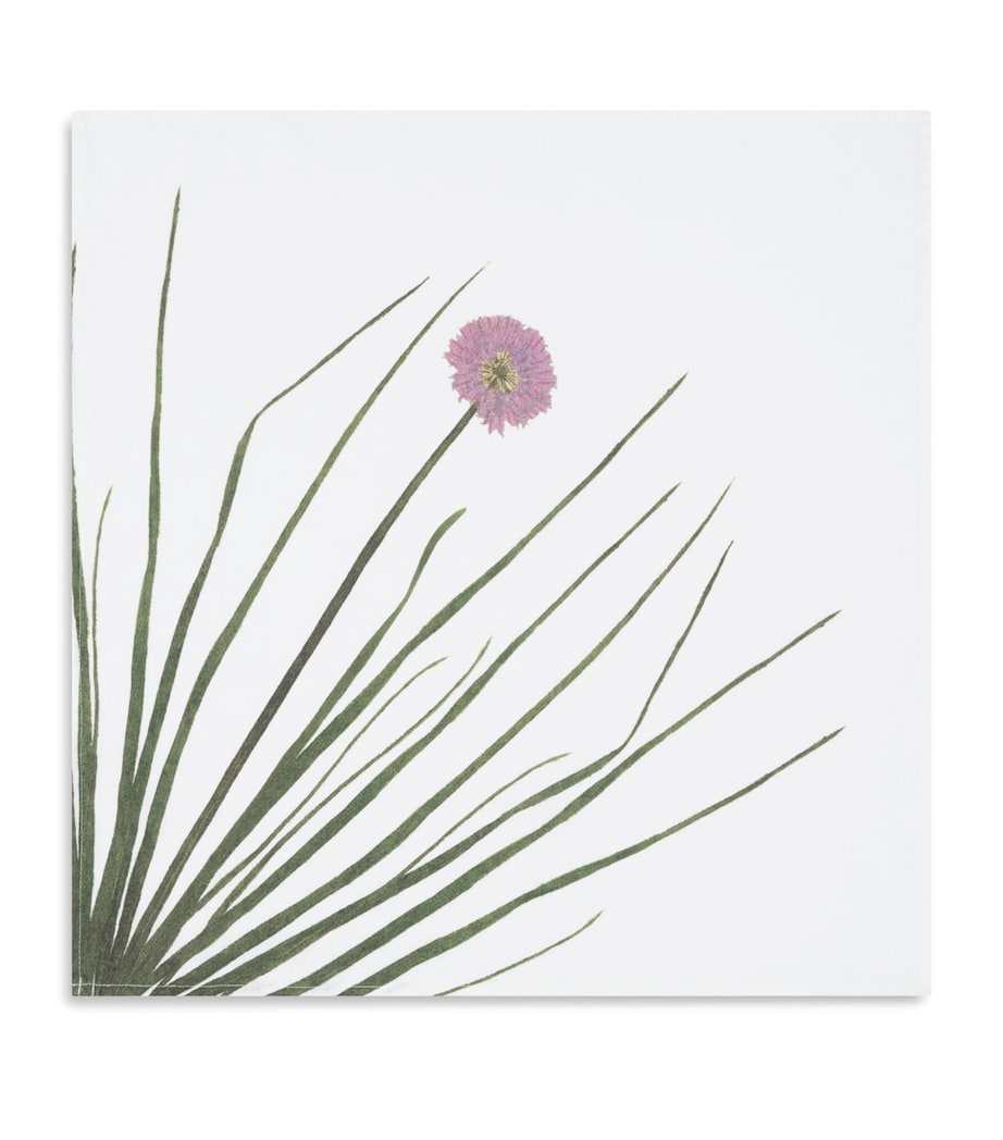 Set of 6 Linen Gastronomic Herb Garden Napkins (50cm x 50cm) GREEN Image 8