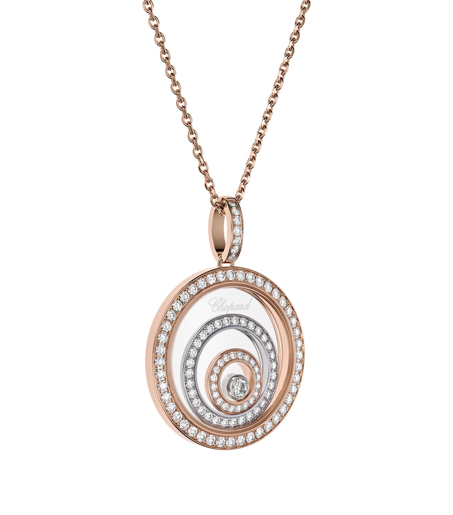 Mixed Gold and Diamond Happy Spirit Necklace WHITE GOLD/ROSE GOLD Image 2