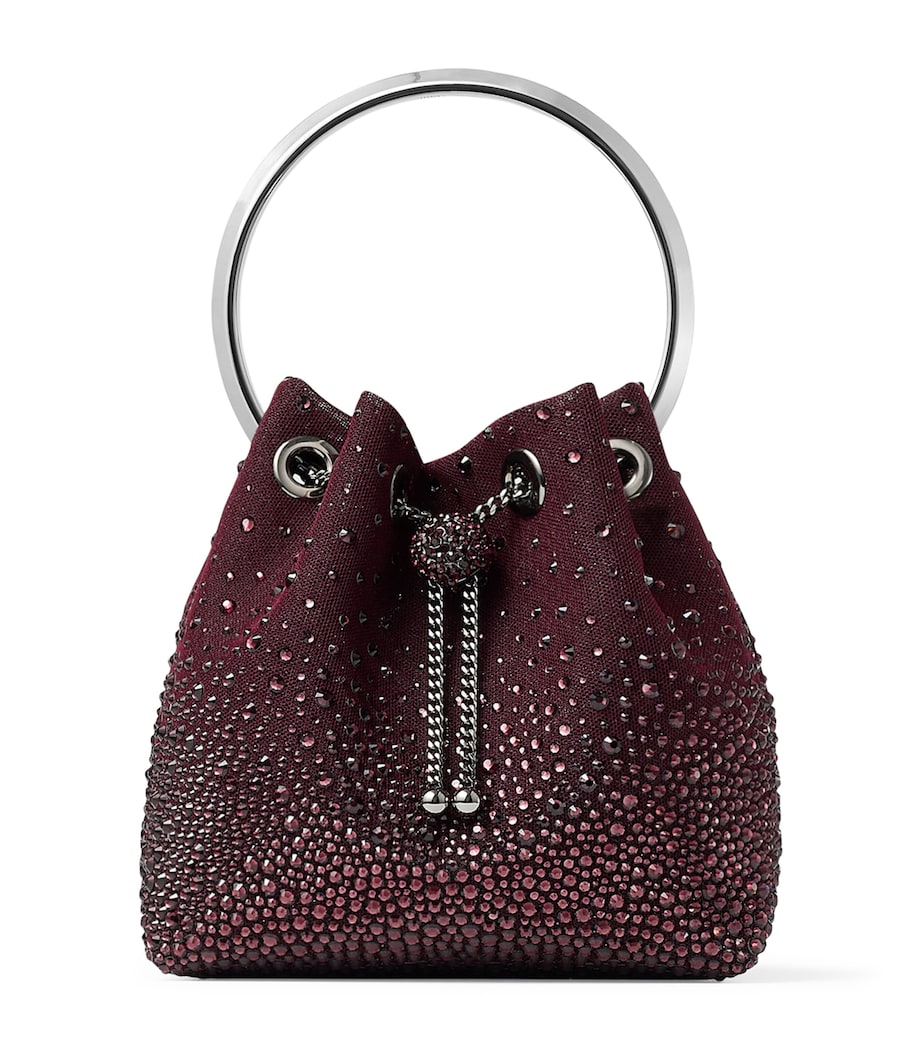 Embellished Bon Bon Top-Handle Bag DEEP MERLOT/DARK SIL Image 1