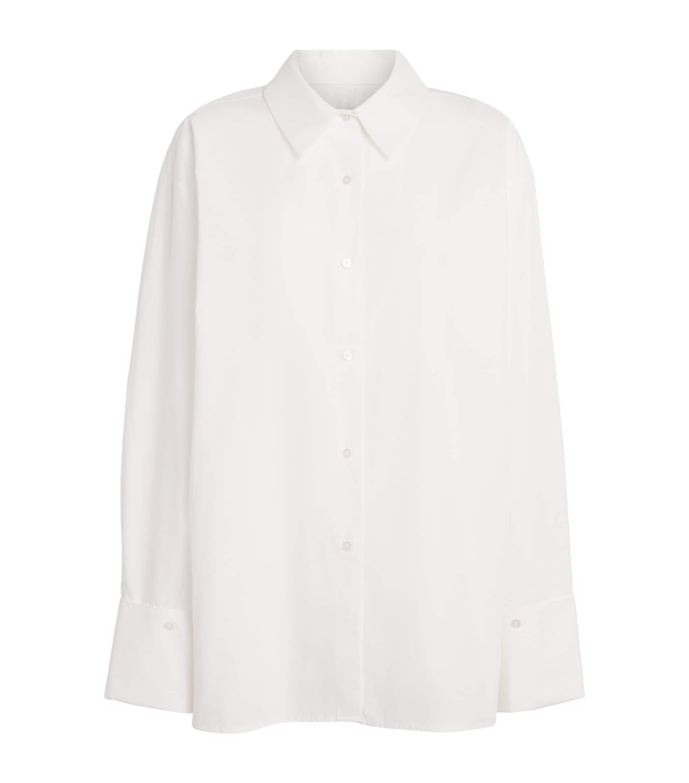 Herskind Womens Cotton Inga Oversized Shirt White Image 1