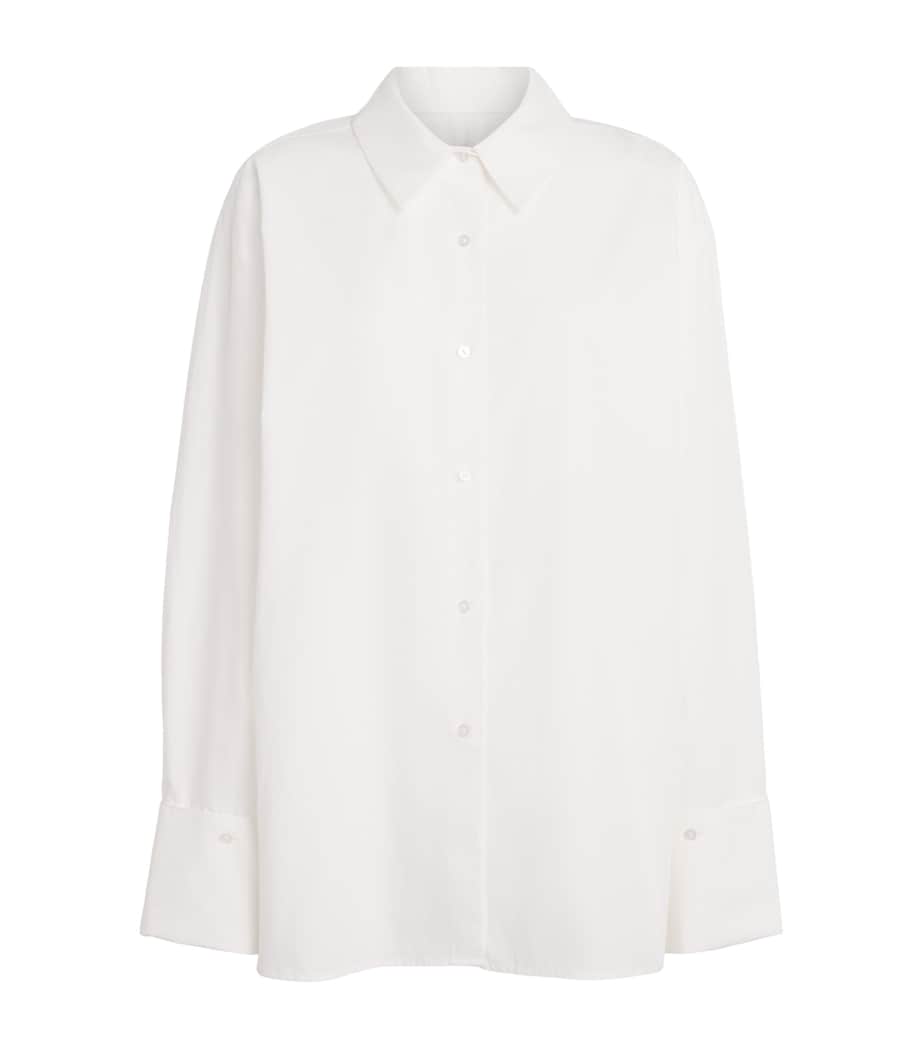 Herskind Womens Cotton Inga Oversized Shirt White Image 1