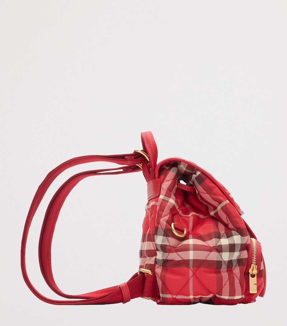 Mini Check Horseshoe Backpack CRAYON RED Image 2