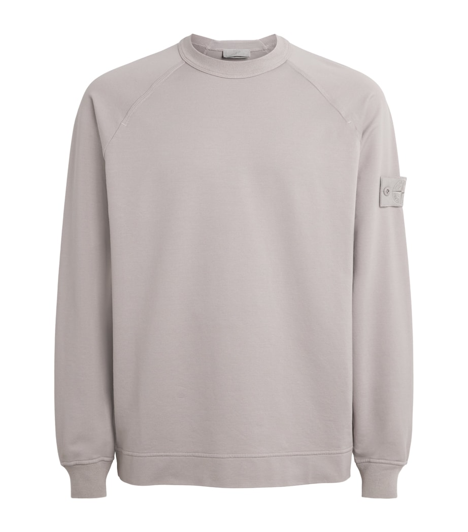 Stone Island Mens Cotton-Blend Ghost Sweatshirt Image 1