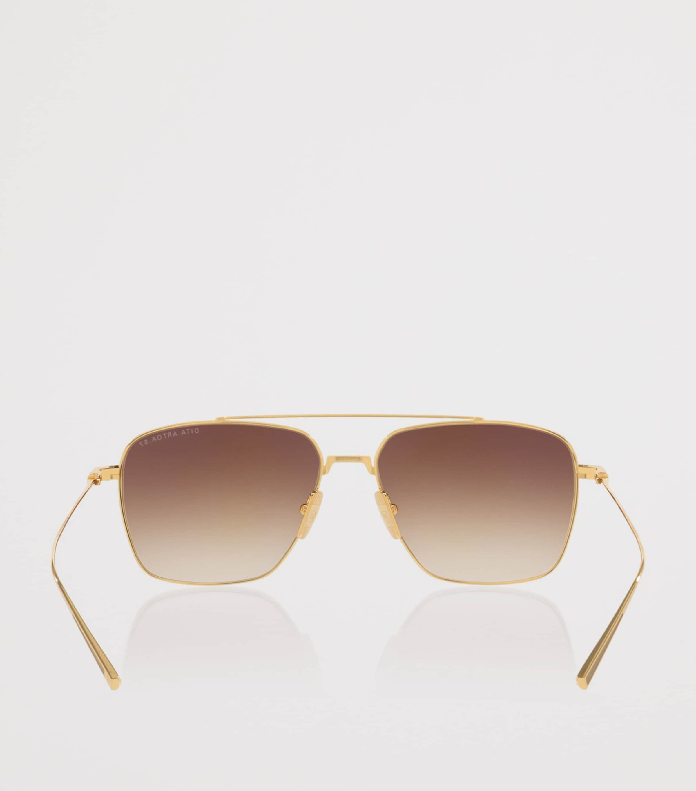 DITA Titanium Artoa 57X Pilot Sunglasses Gold Image 4