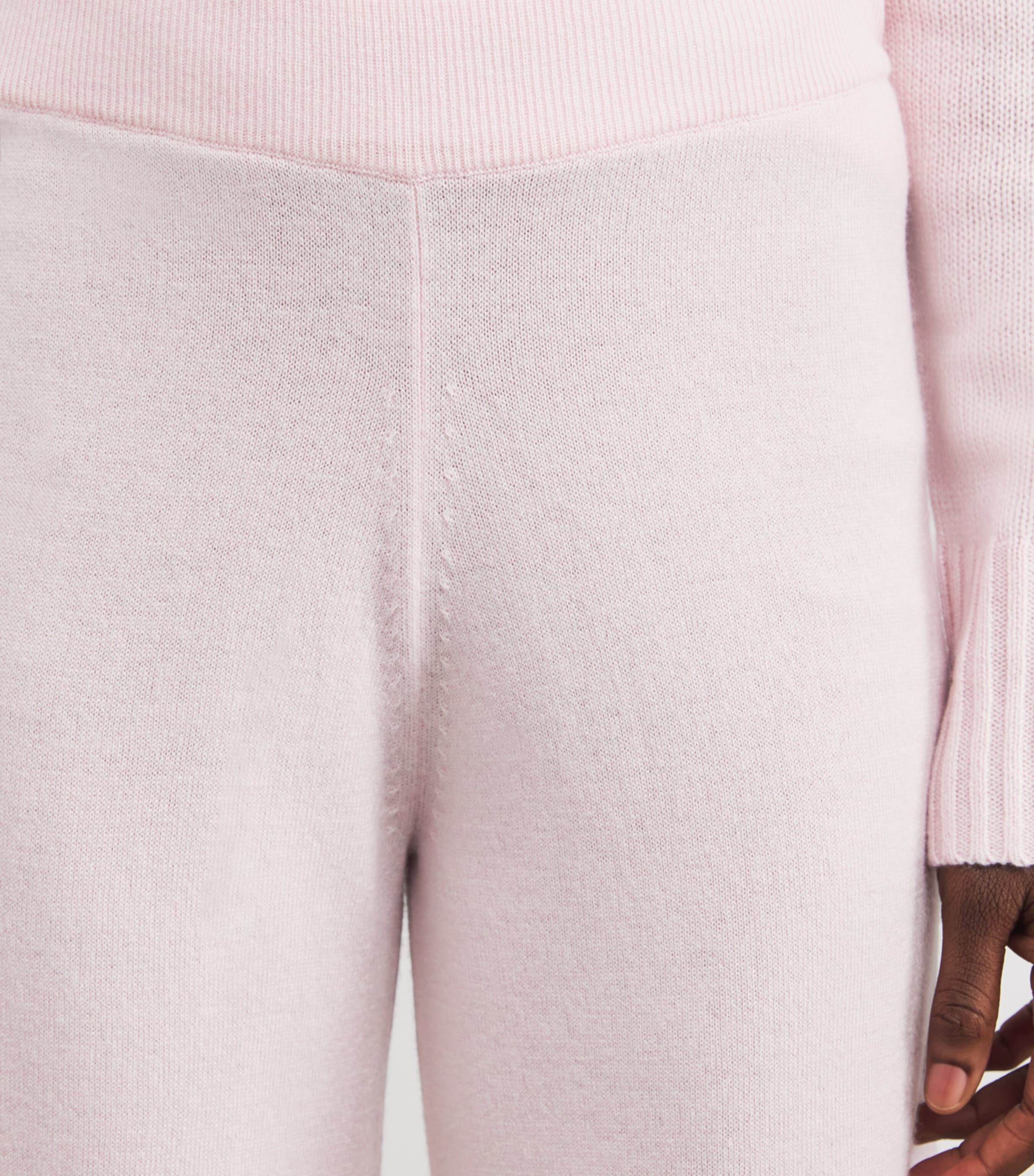 Virgin Wool-Cashmere Straight Trousers 60/60 PINK Image 6