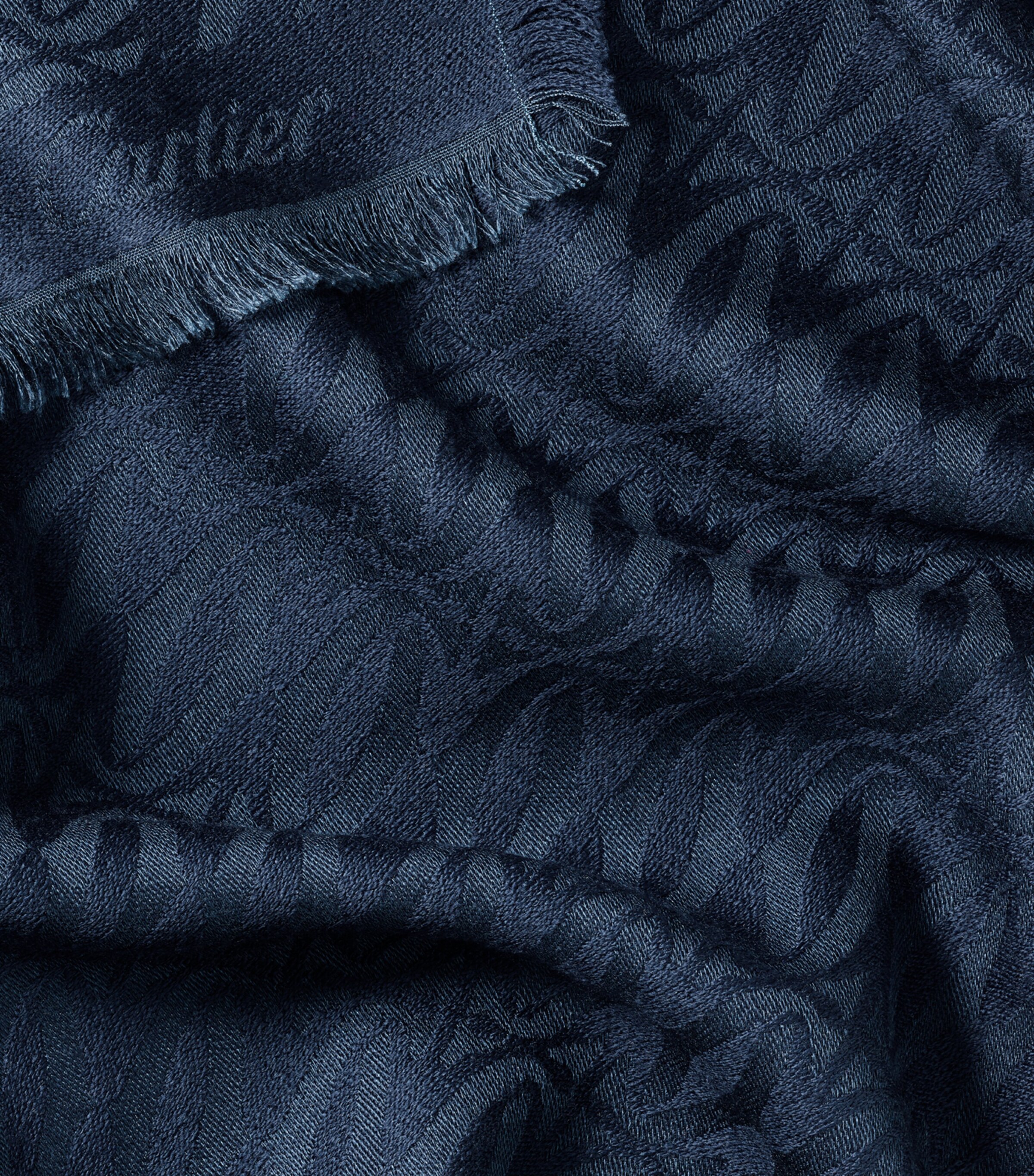 Cartier Silk C de Cartier Shawl Navy Blue Image 4