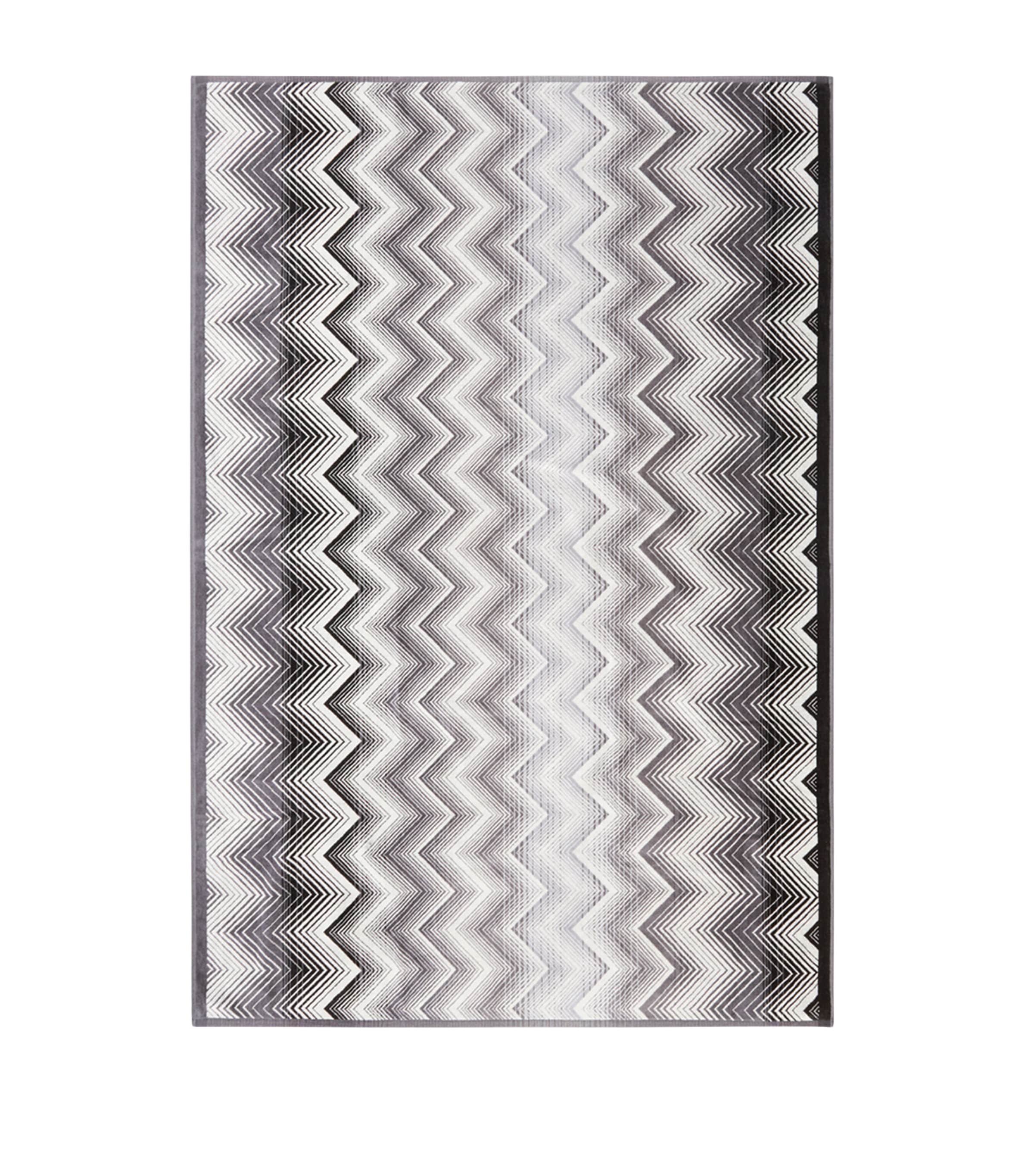 Missoni Home Marea Bath Sheet (100cm x 150cm) Black/white Image 3