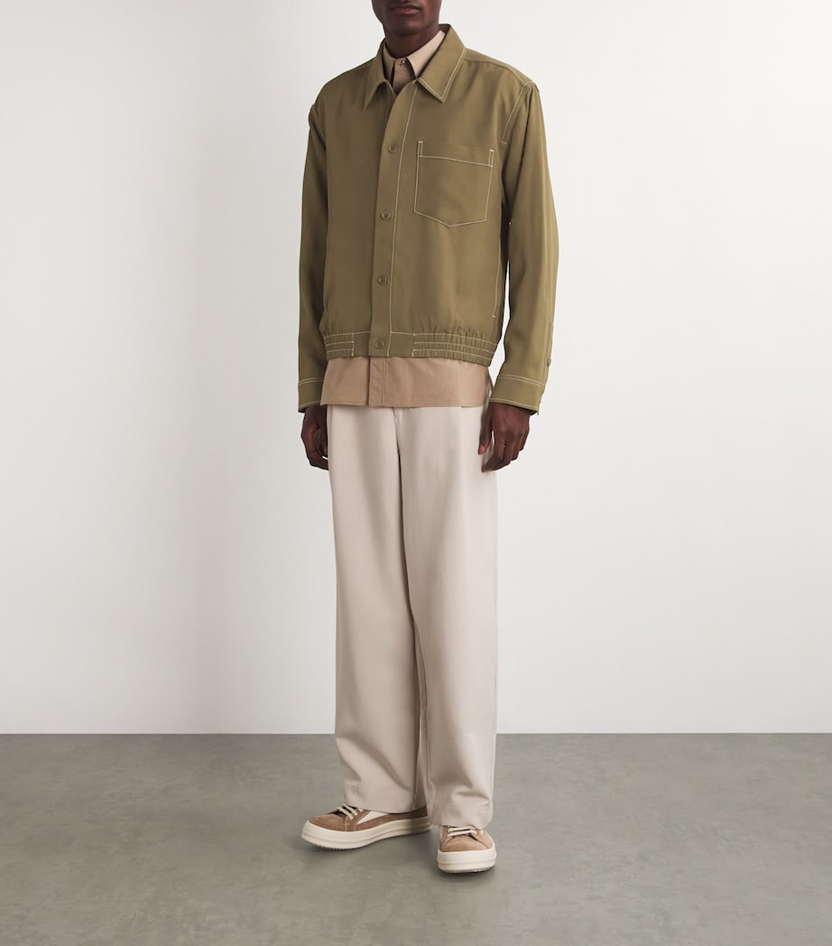 Simkhai Mens Long-Sleeve Shirt Olive Image 2