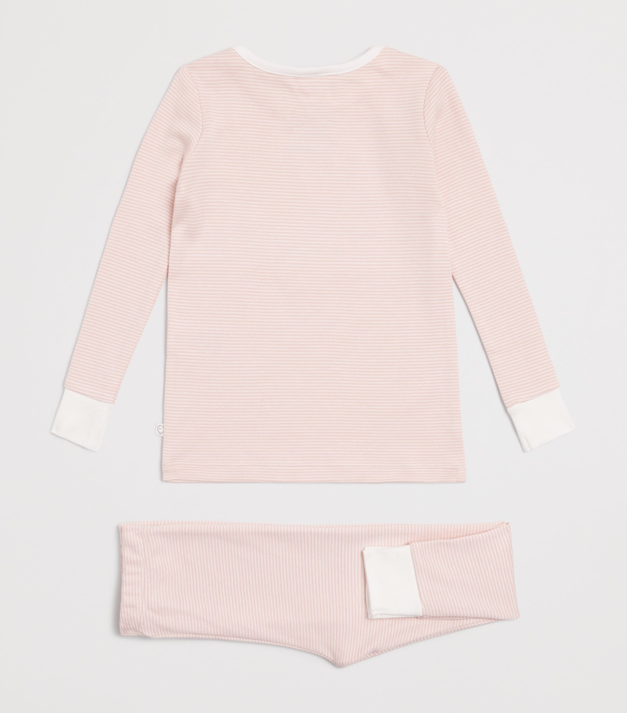 Bamboo-Blend Snoozy Pyjama Set (2-4 Years) BLUSH STRIPE Image 2