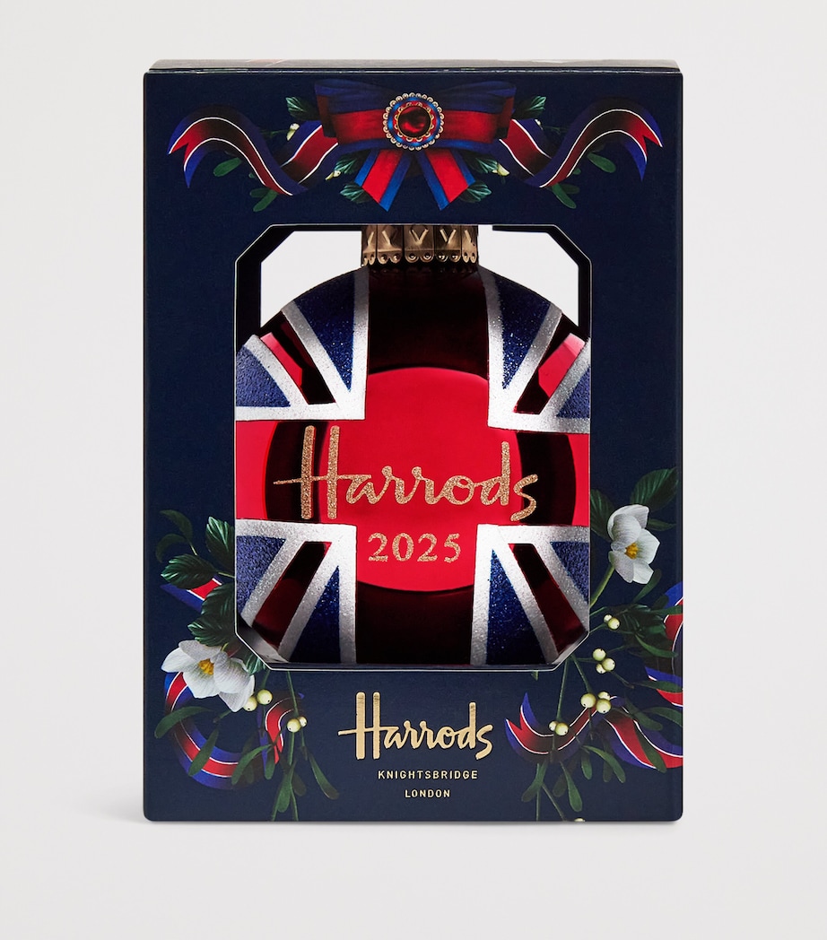Union Jack 2025 Year Bauble RED Image 2
