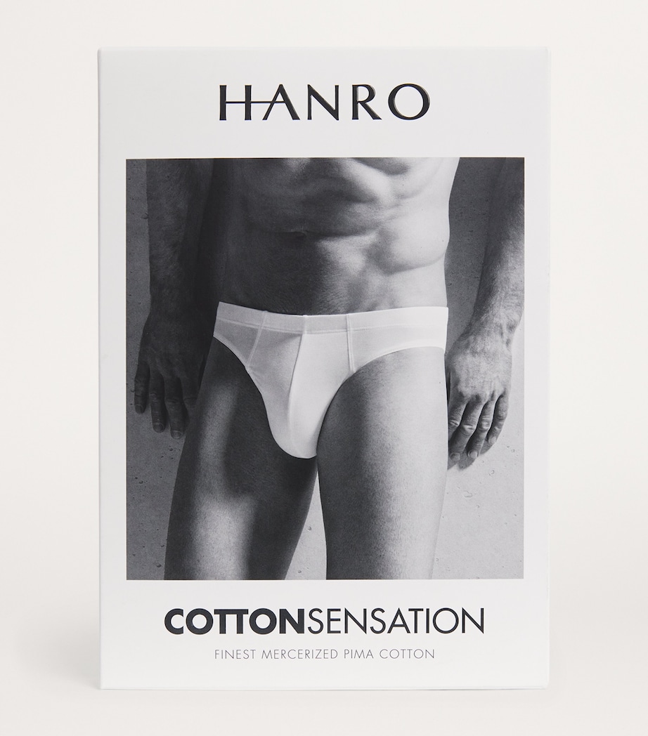Hanro Mens Cotton Sensation Briefs White Image 4