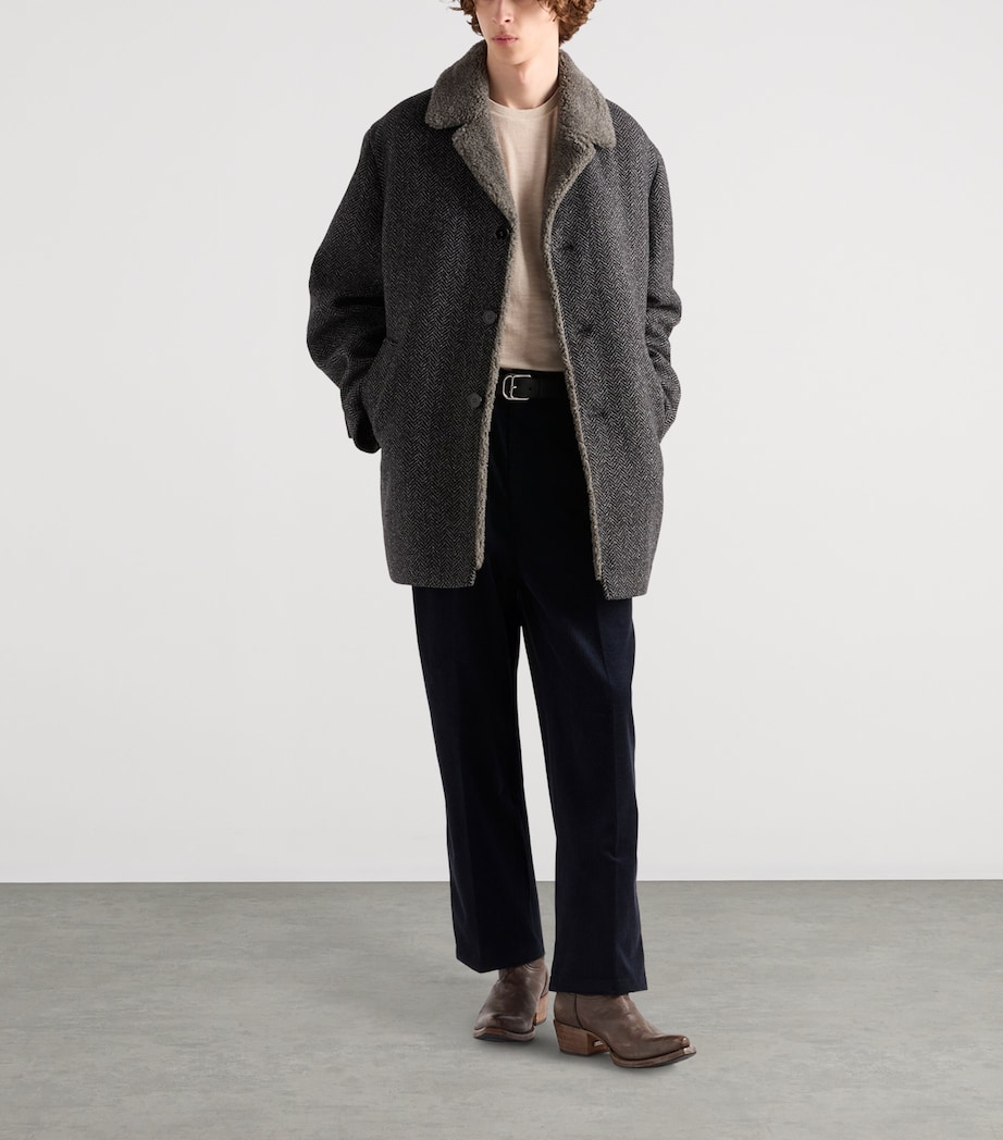 Cotton-Cashmere Corduroy Straight Trousers F0SVF Image 2