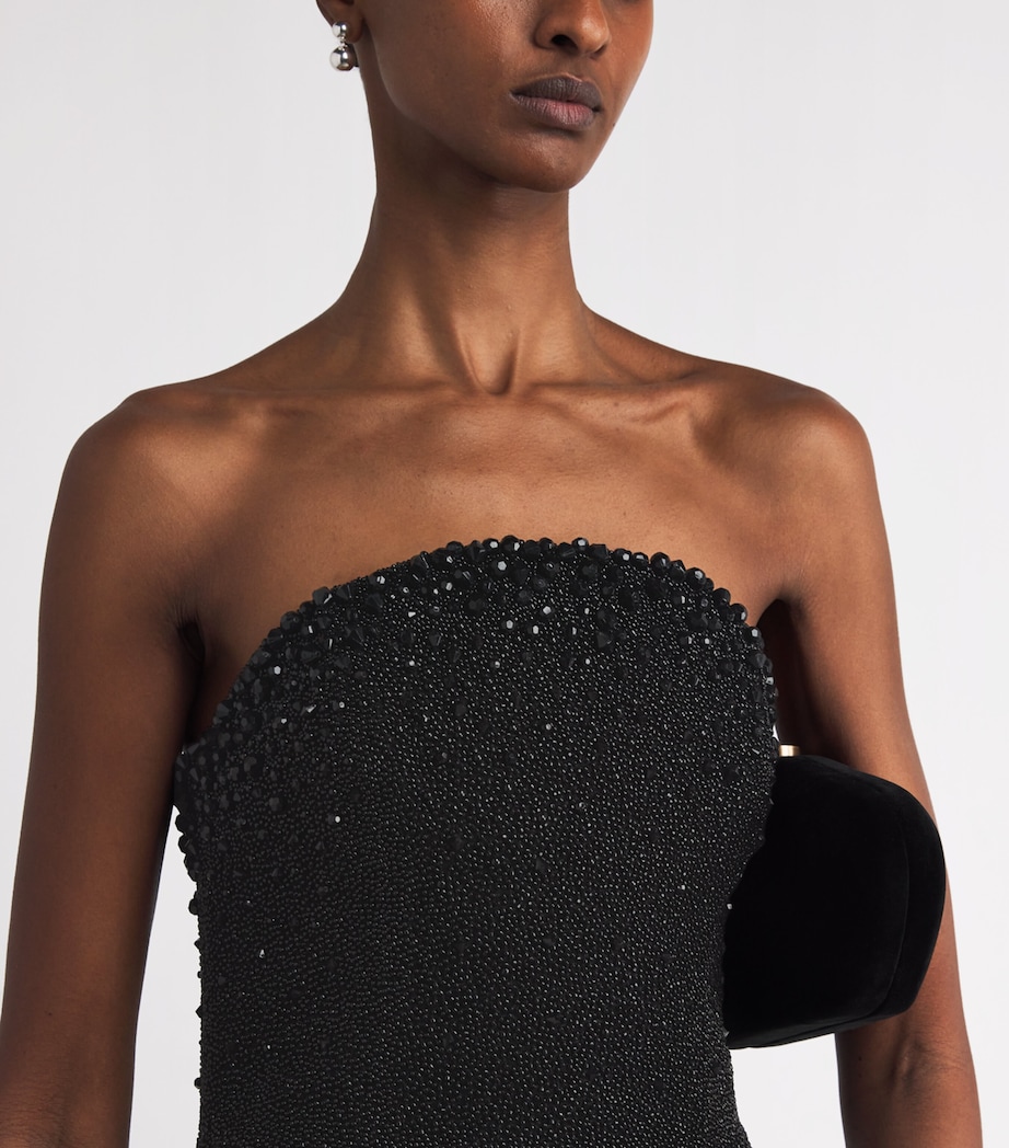 Embellished Tina Maxi Dress JET Image 4