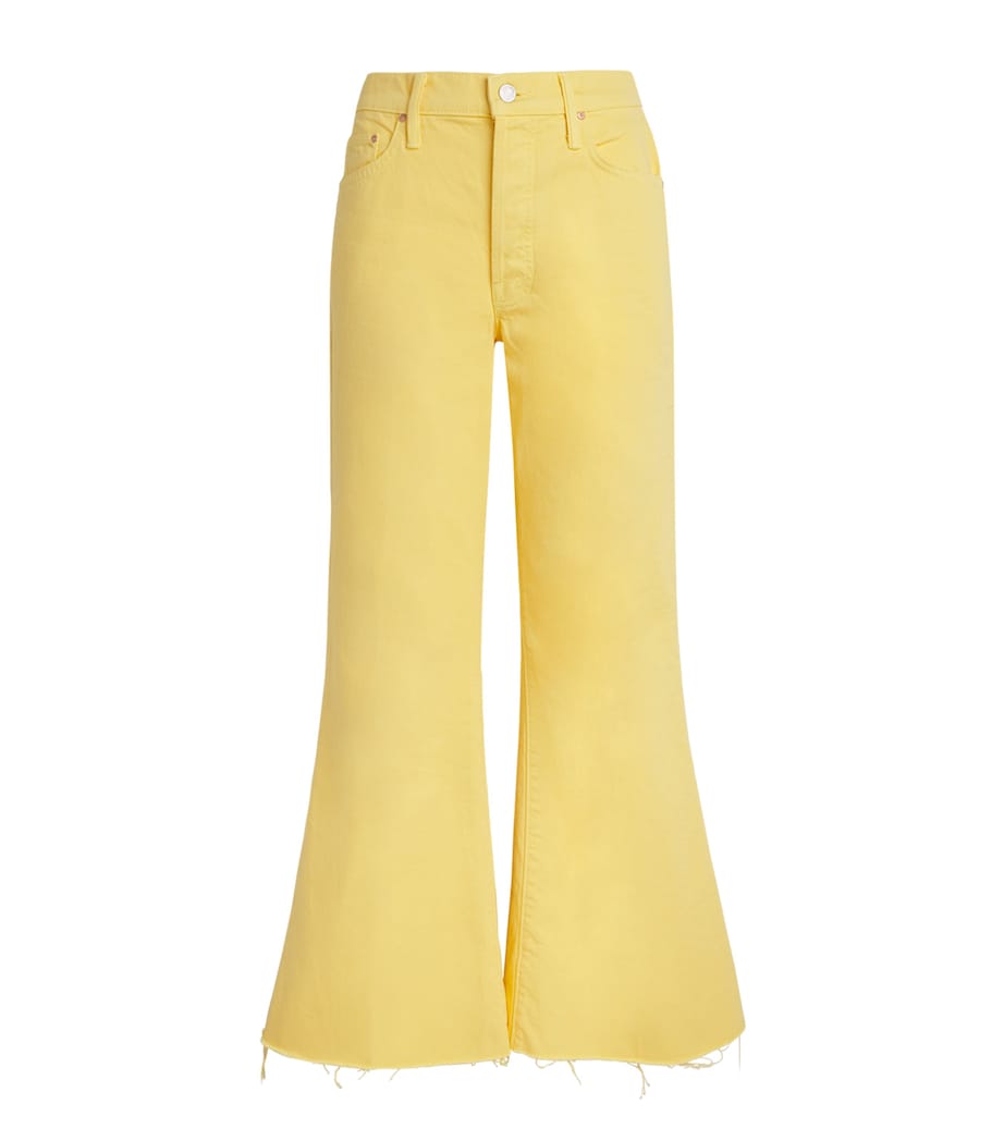 MOTHER Womens The Tomcat Roller Fray Jeans Sun Sunshine Image 1