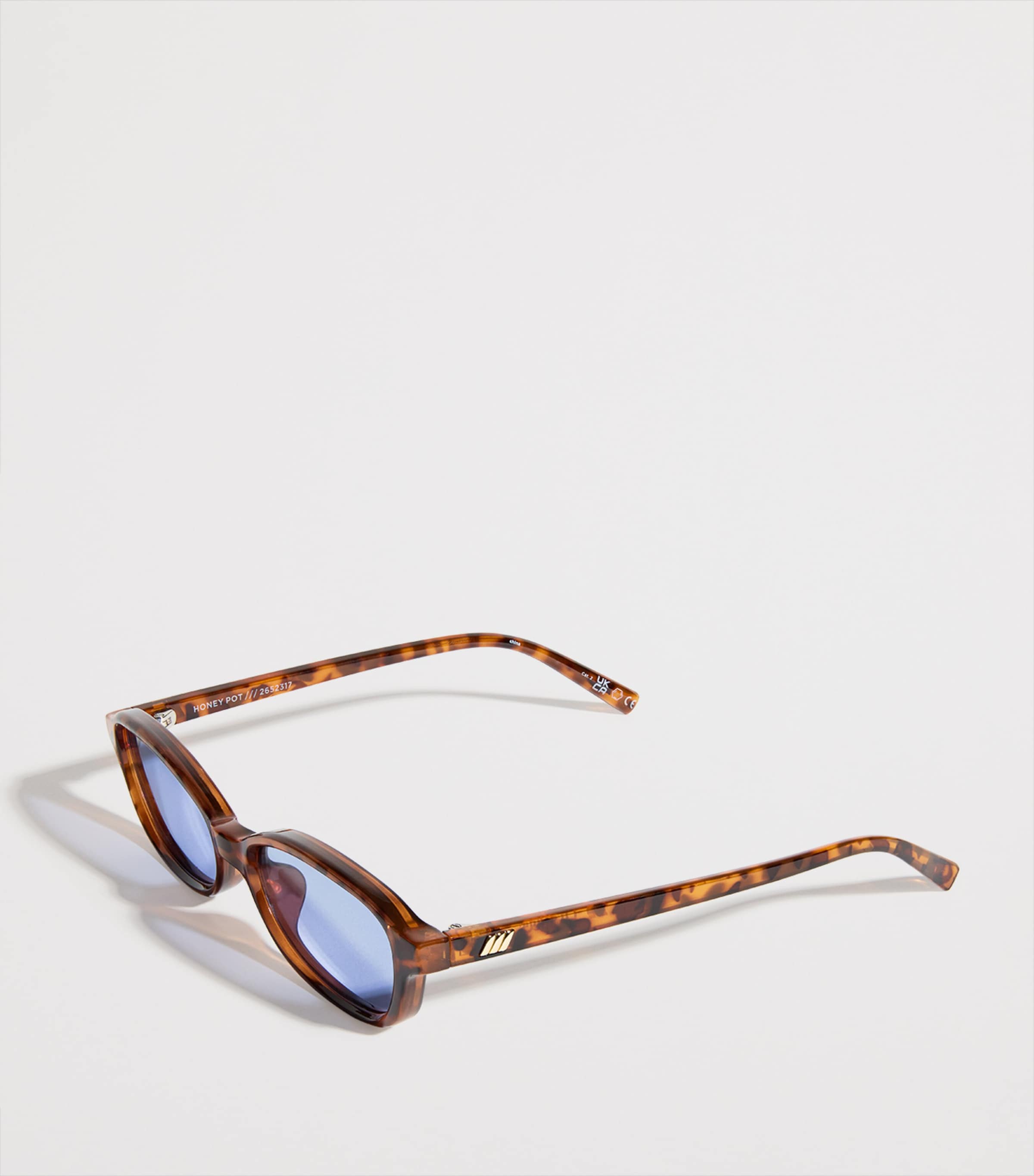 Square Honey Pot Sunglasses AMBER TORT Image 2