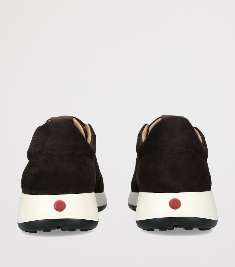 Tod's Suede Elastic Cassetta Sneakers Dark Brown Image 4