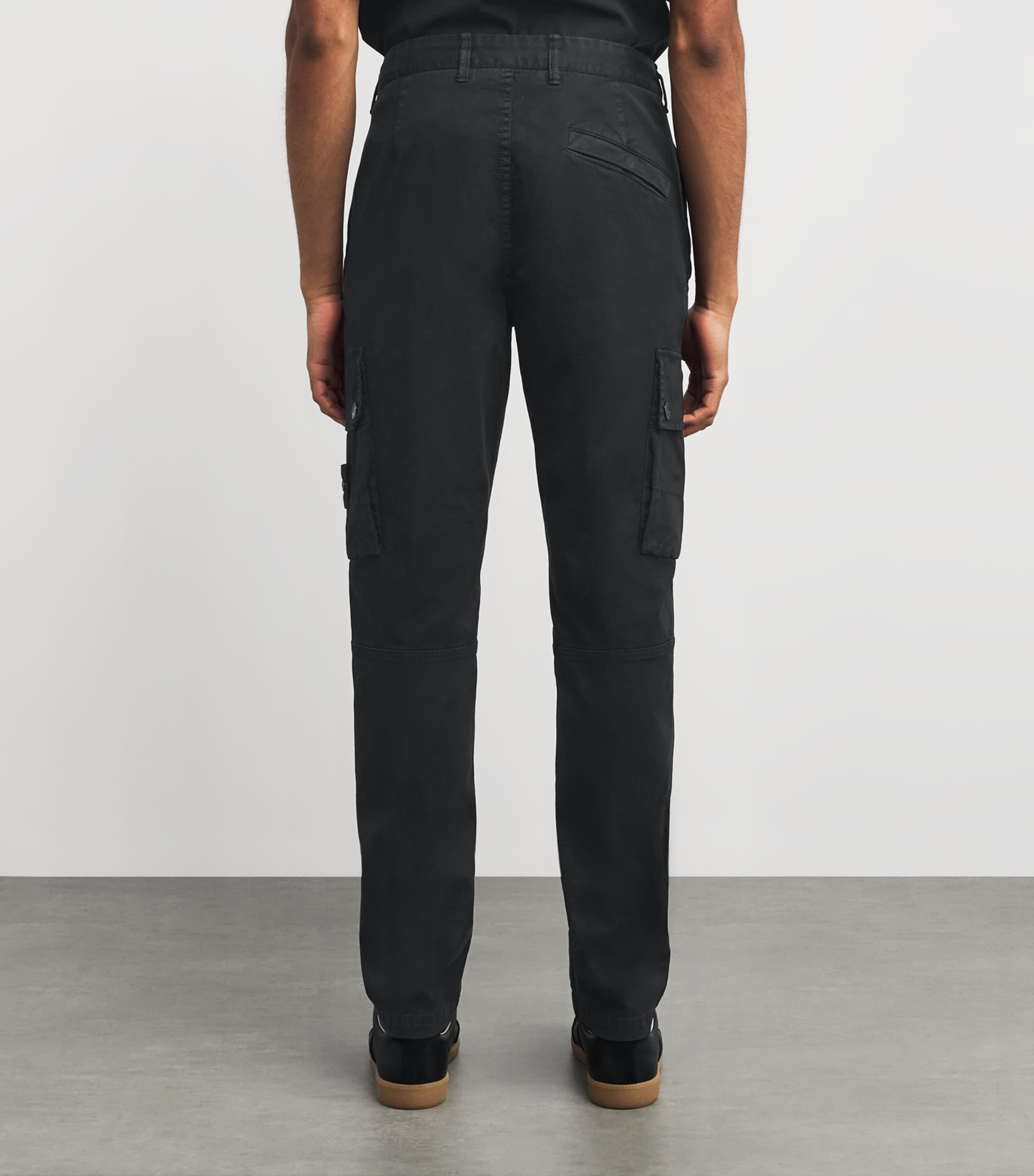 Faded Slim Cargo Trousers V0129 Image 4