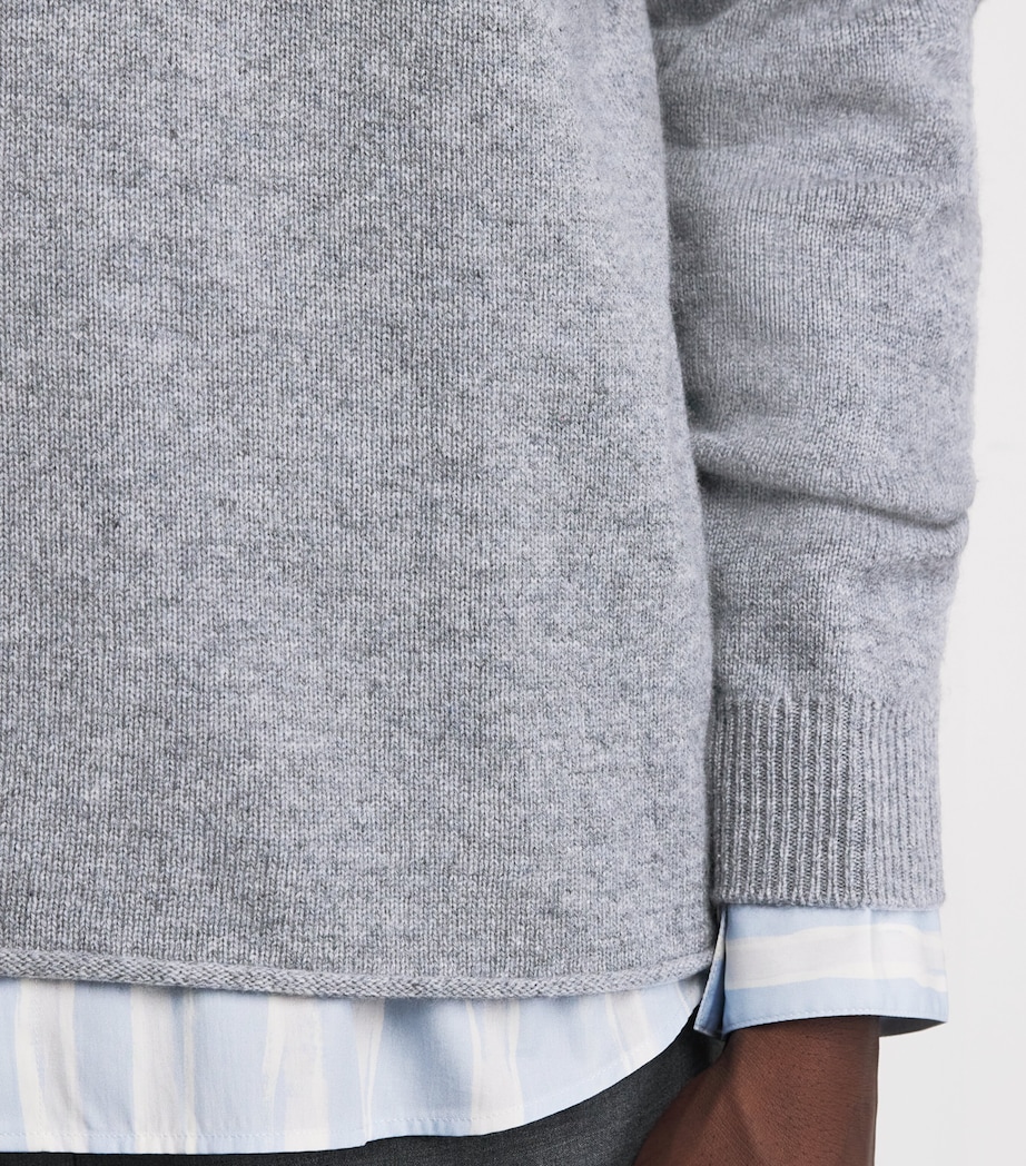 Cashmere Frederick Sweater GREY MEL. Image 6