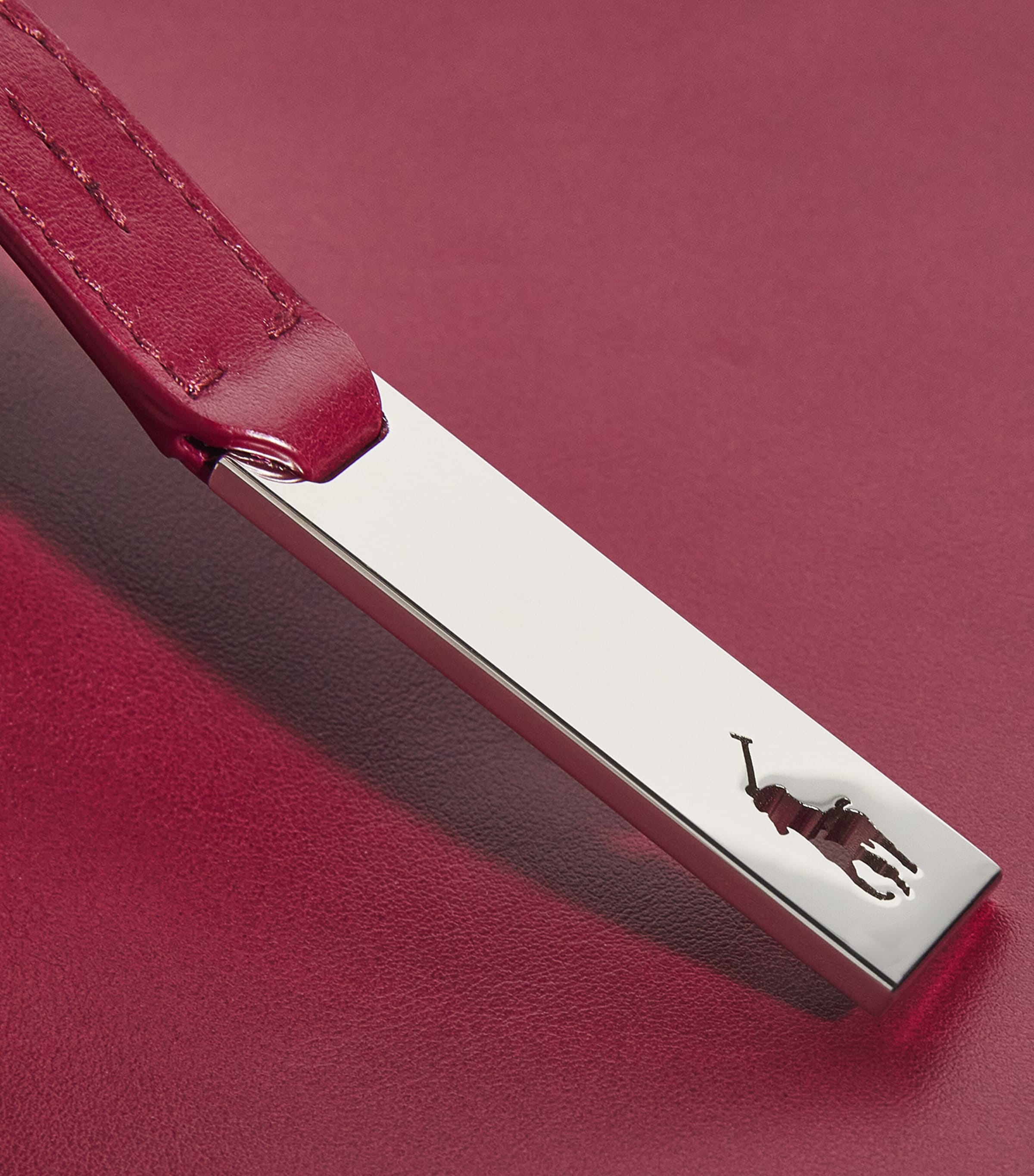 Medium Leather ID Shoulder Bag POMEGRANATE Image 6