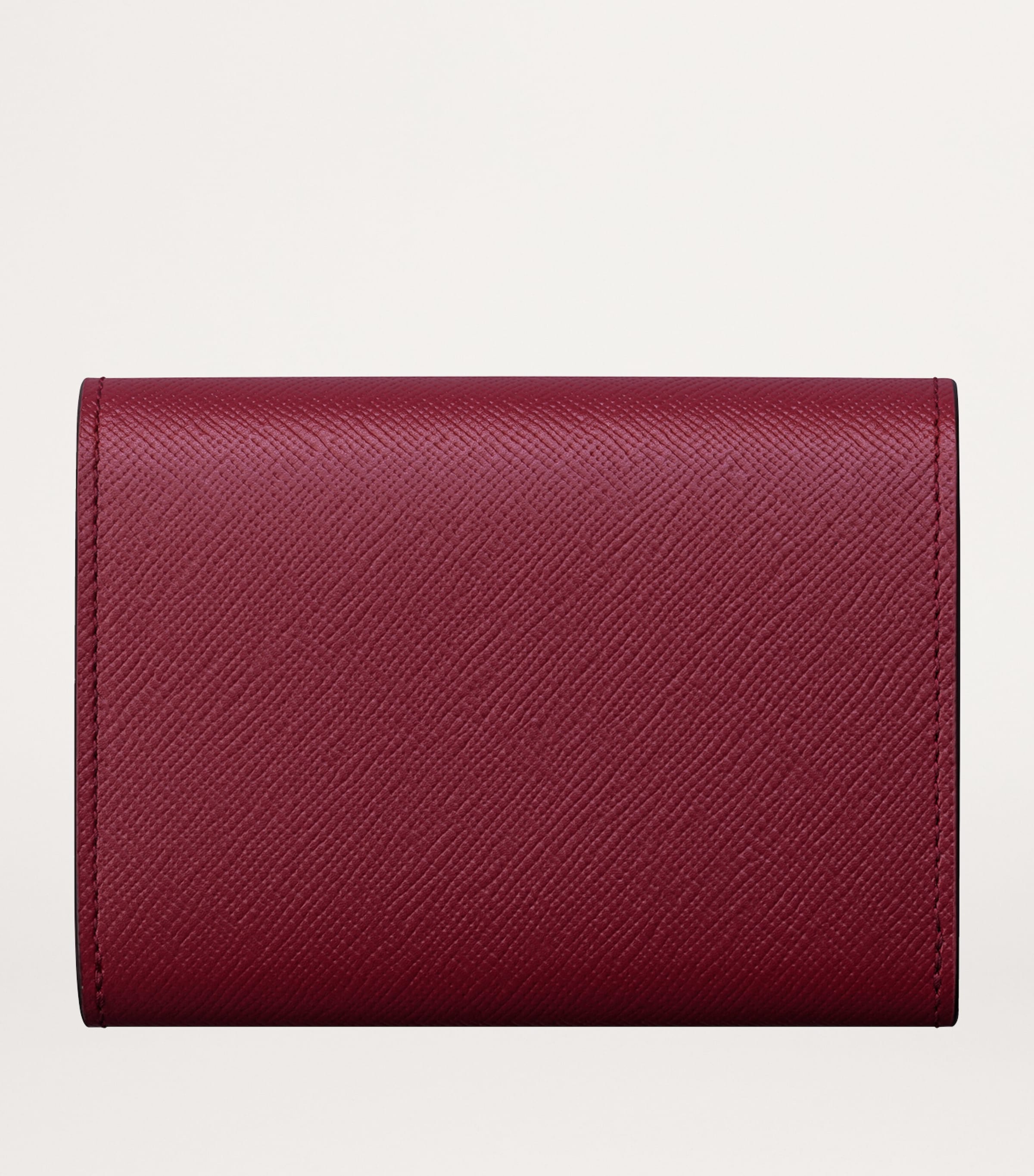 Mini Leather C de Cartier Wallet CHERRY RED Image 3