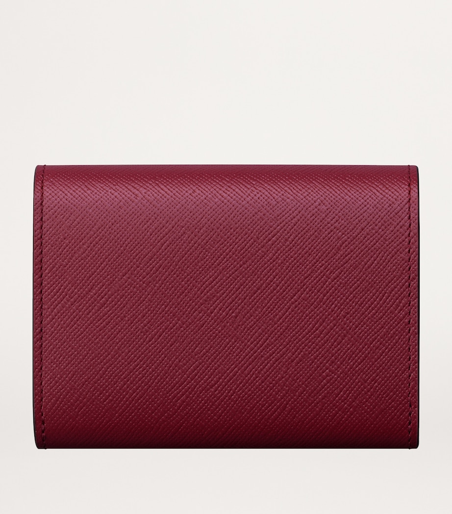 Mini Leather C de Cartier Wallet CHERRY RED Image 3