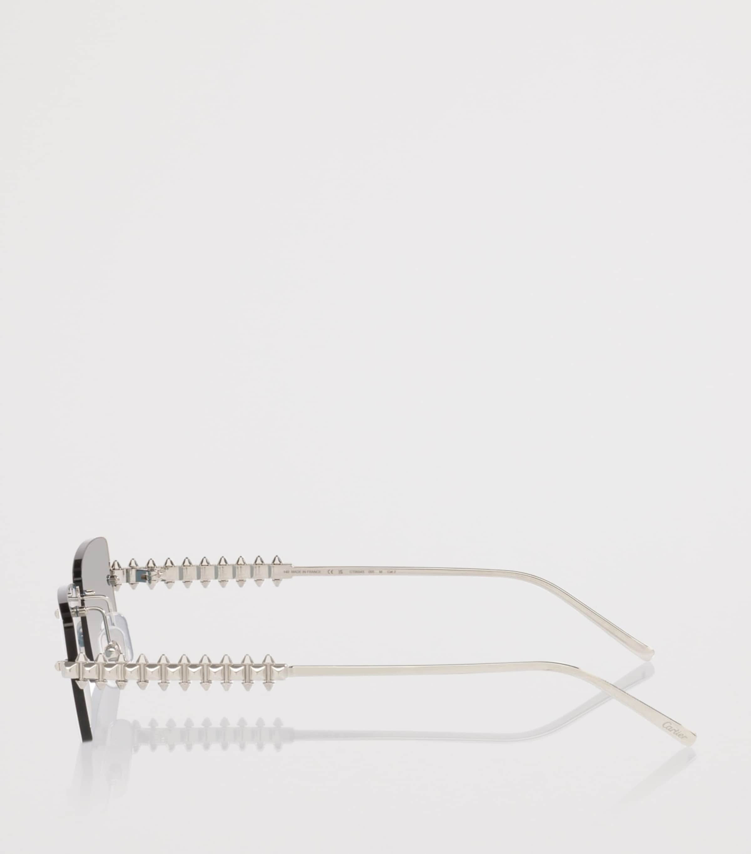 Cartier Clash de Cartier Rectangle Sunglasses Silver Image 3