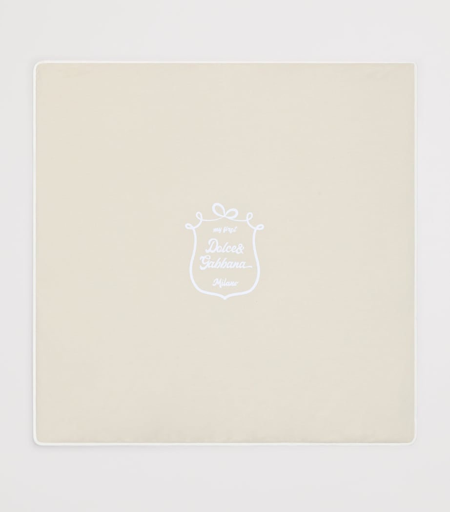 Dolce&Gabbana Kids Cotton Logo Print Blanket Combined Image 2